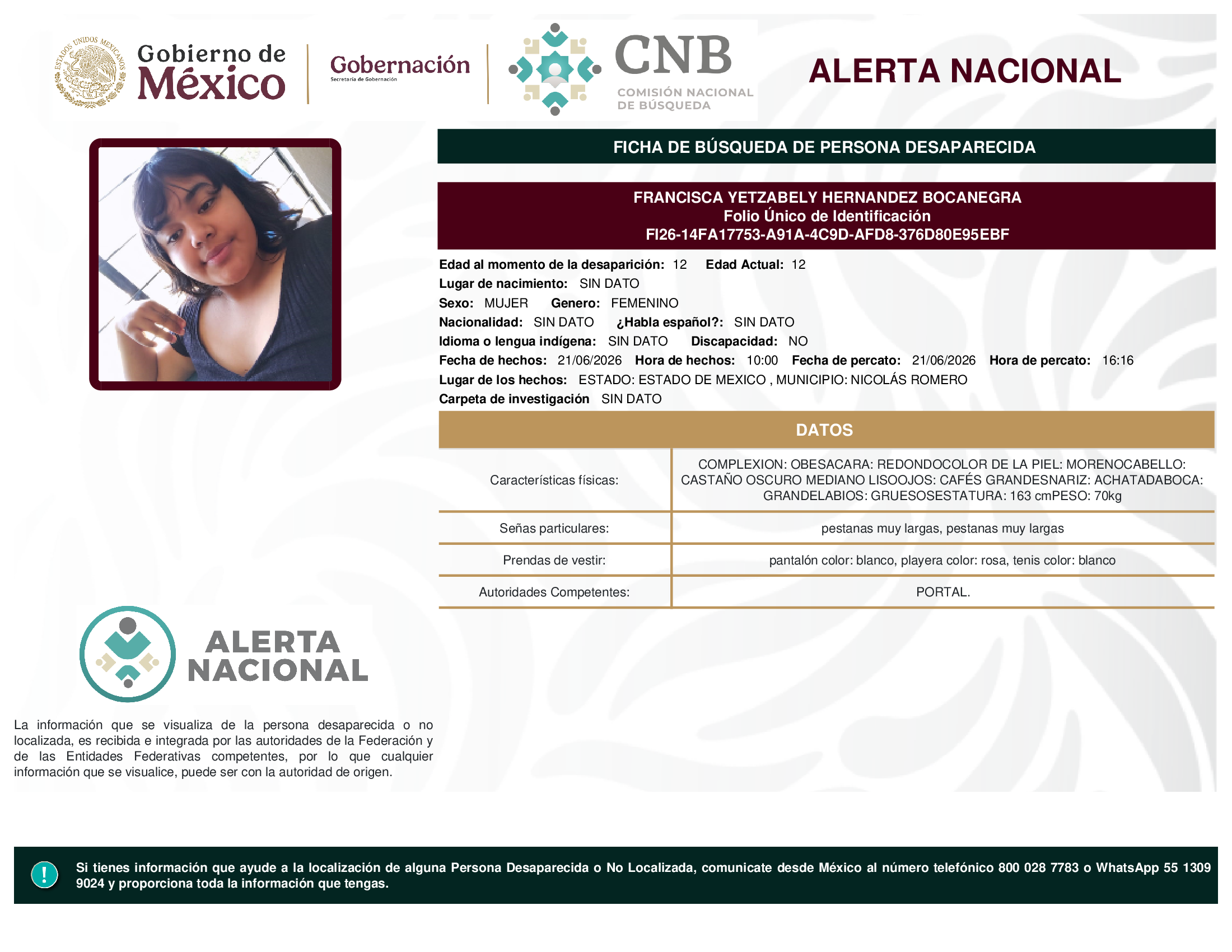 Francisca Yetzabely Hernández Bocanegra