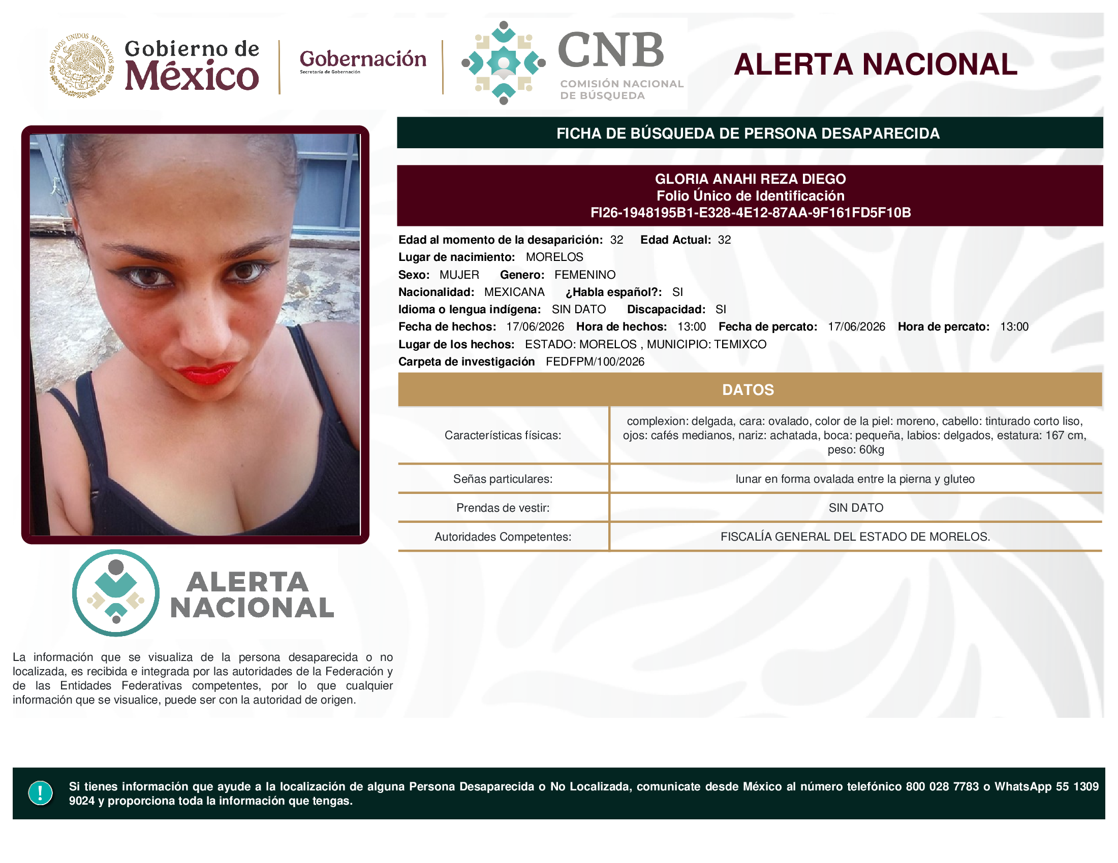 Gloria Anahí Reza Diego