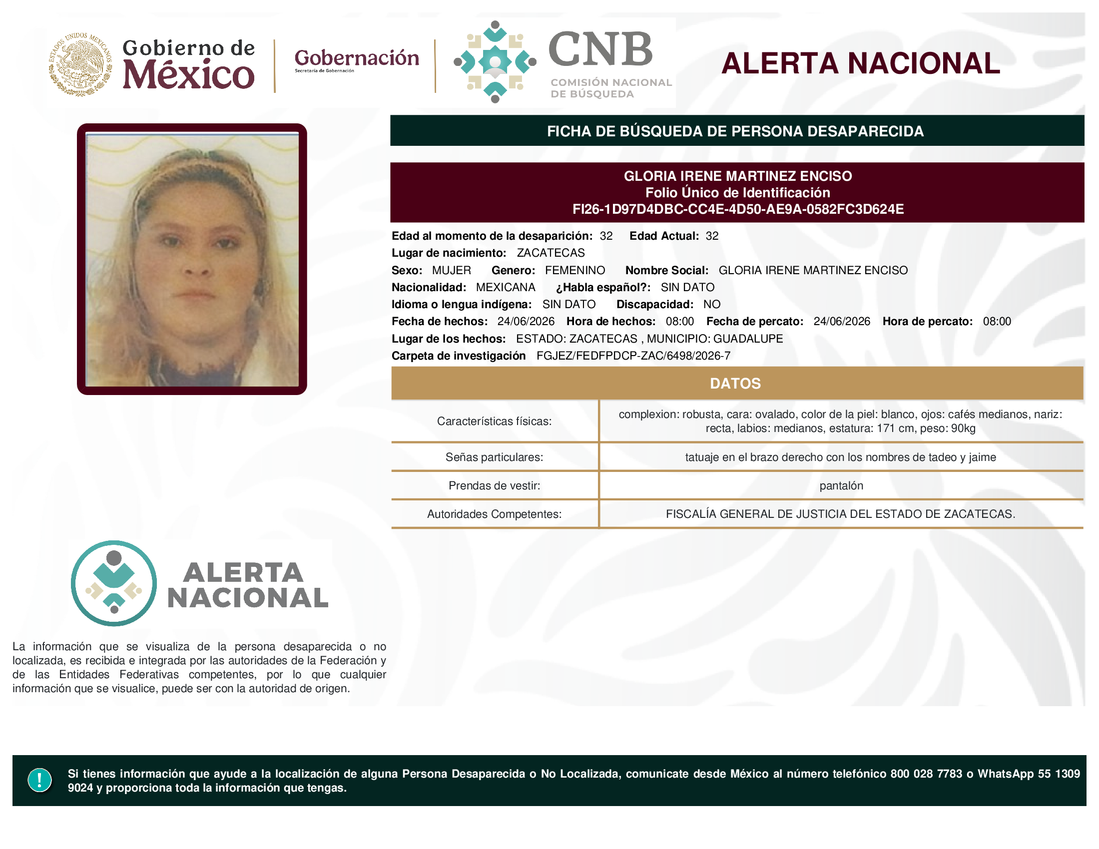 Gloria Irene Martínez Enciso