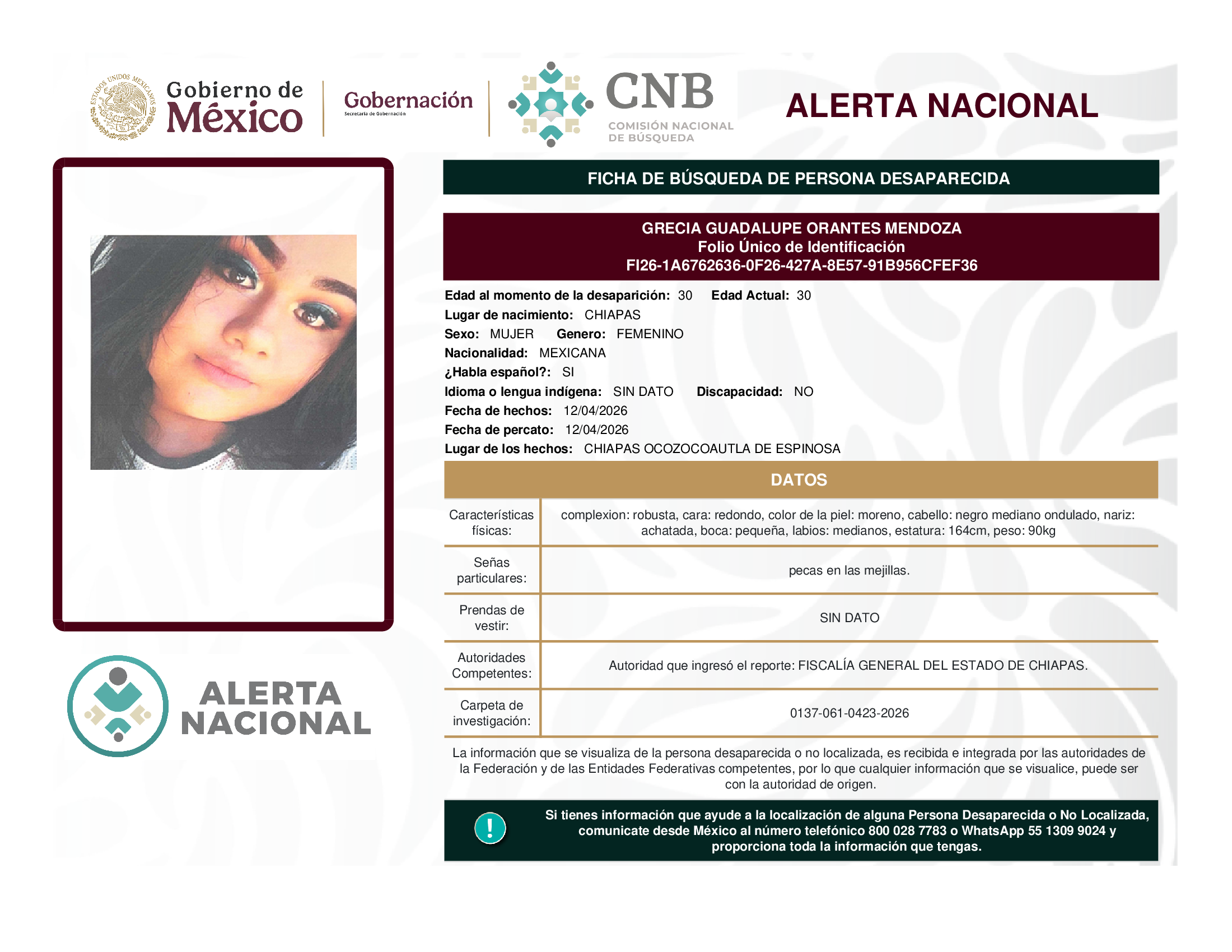 Grecia Guadalupe Orantes Mendoza