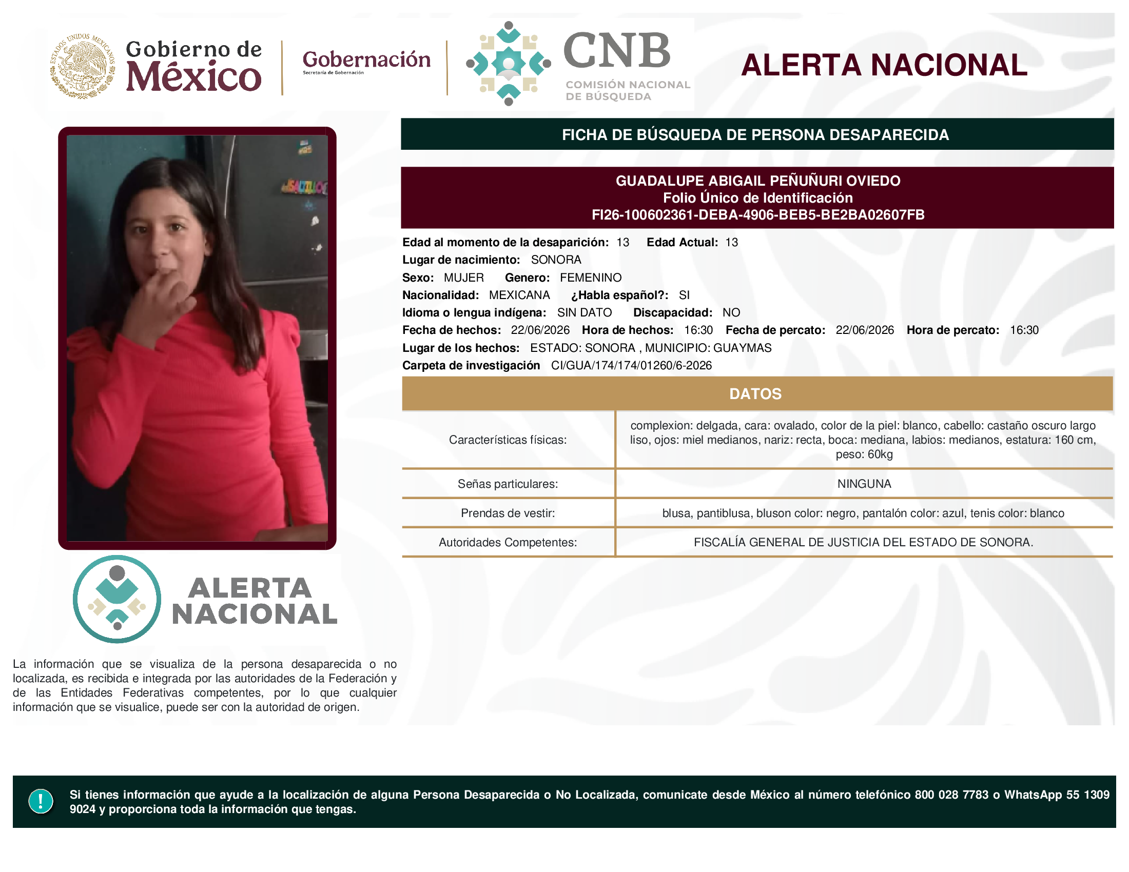 Guadalupe Abigail Peñuñuri Oviedo
