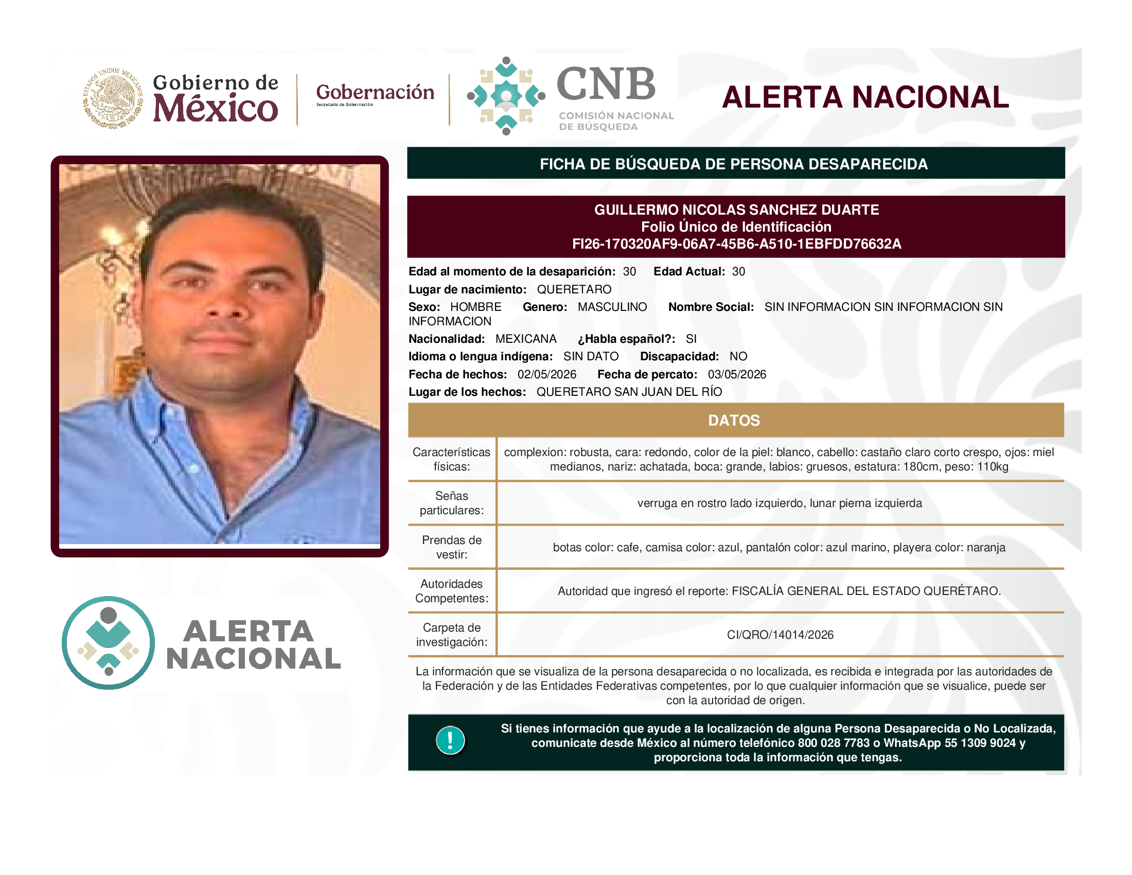 Guillermo Nicolas Sánchez Duarte