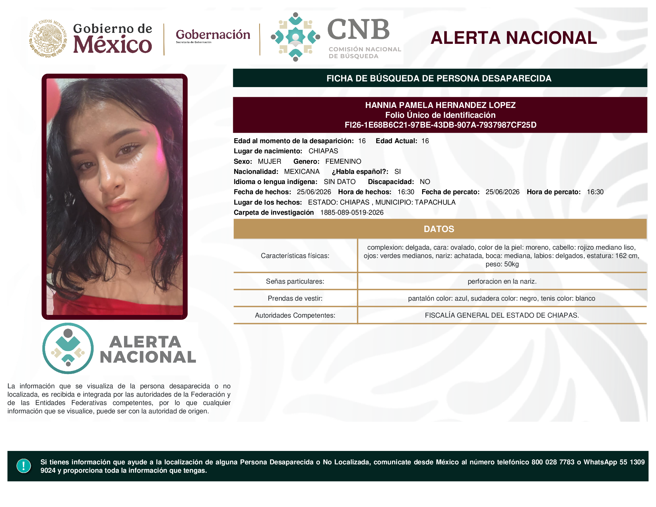 Hannia Pamela Hernández López