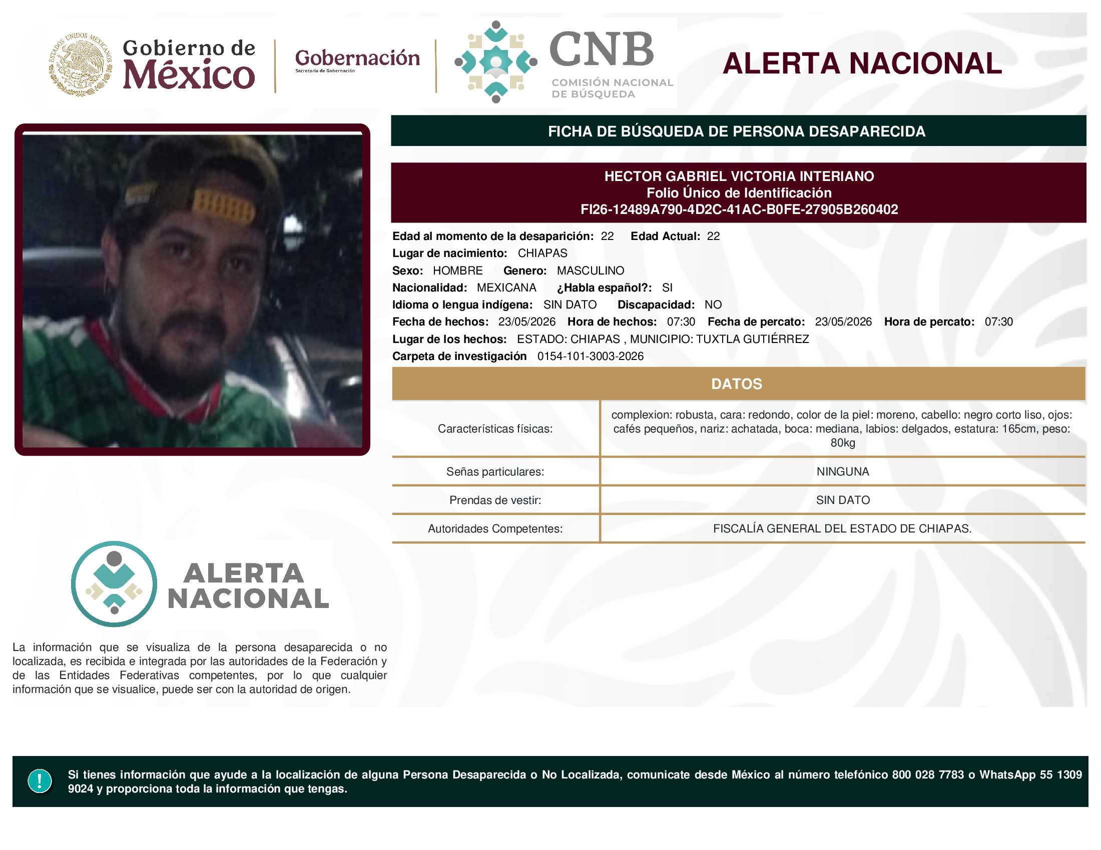 Héctor Gabriel Victoria Interiano