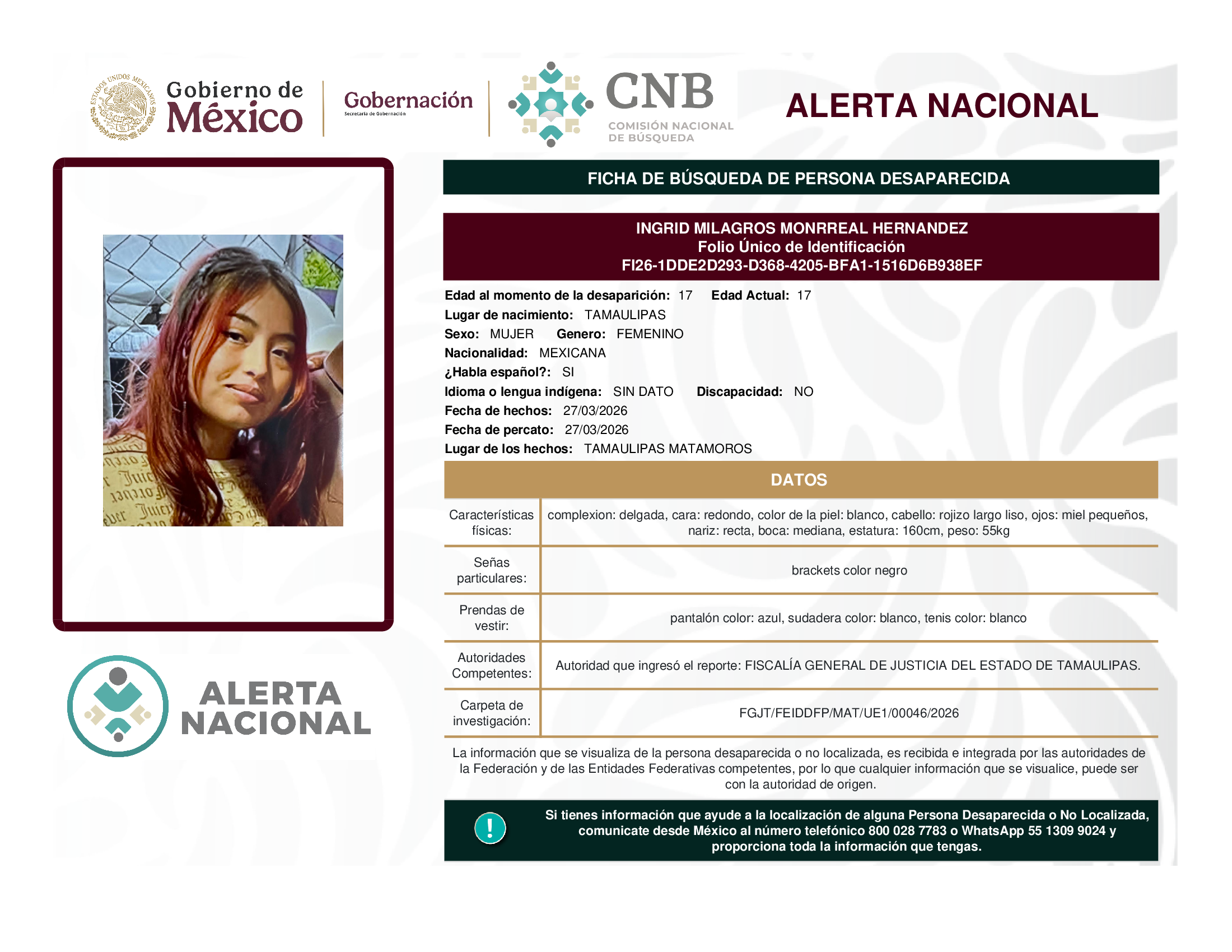 Ingrid Milagros Monrreal Hernández