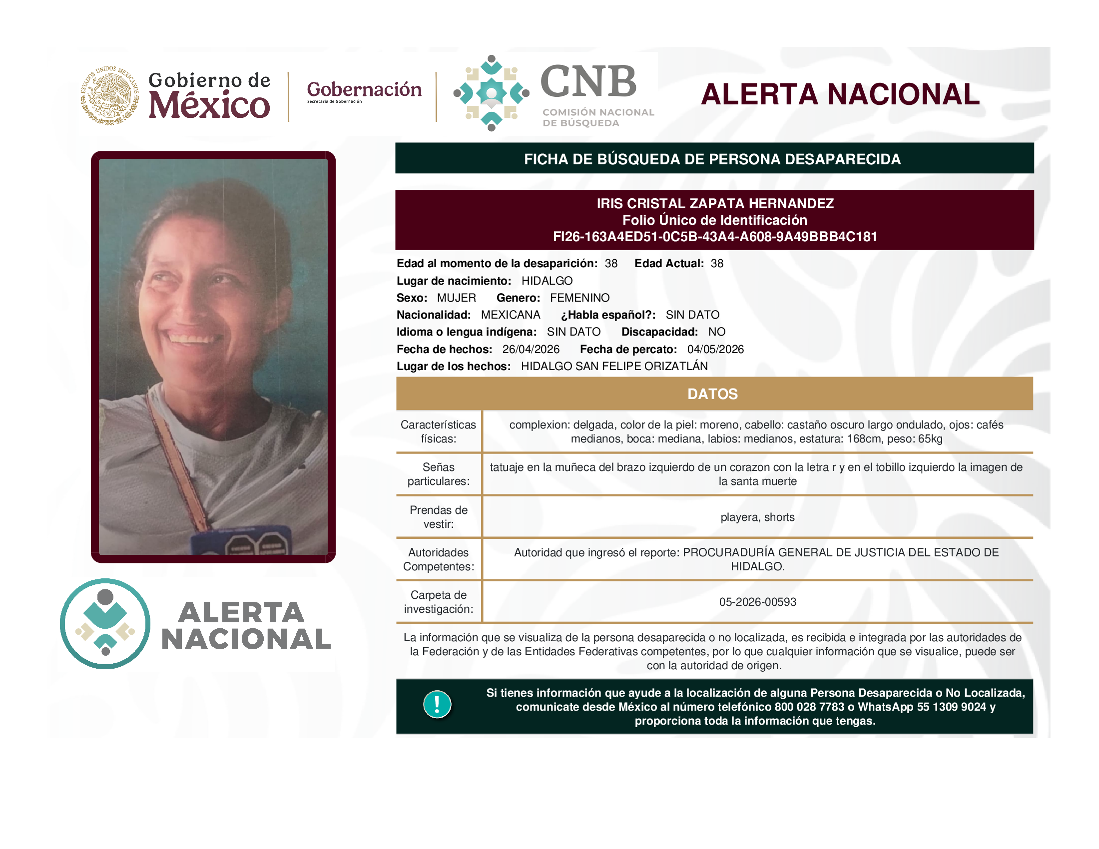 Iris Cristal Zapata Hernández
