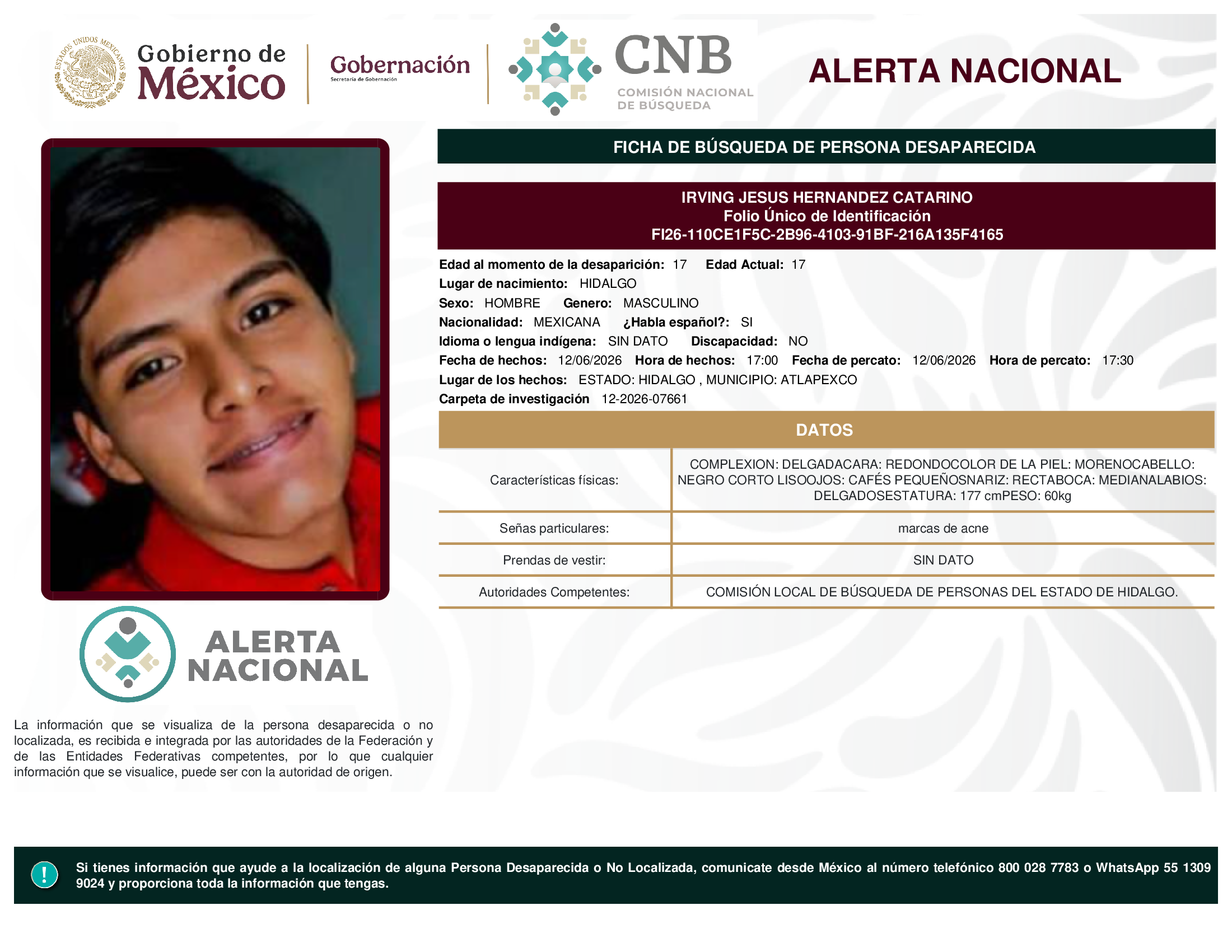 Irving Jesús Hernández Catarino