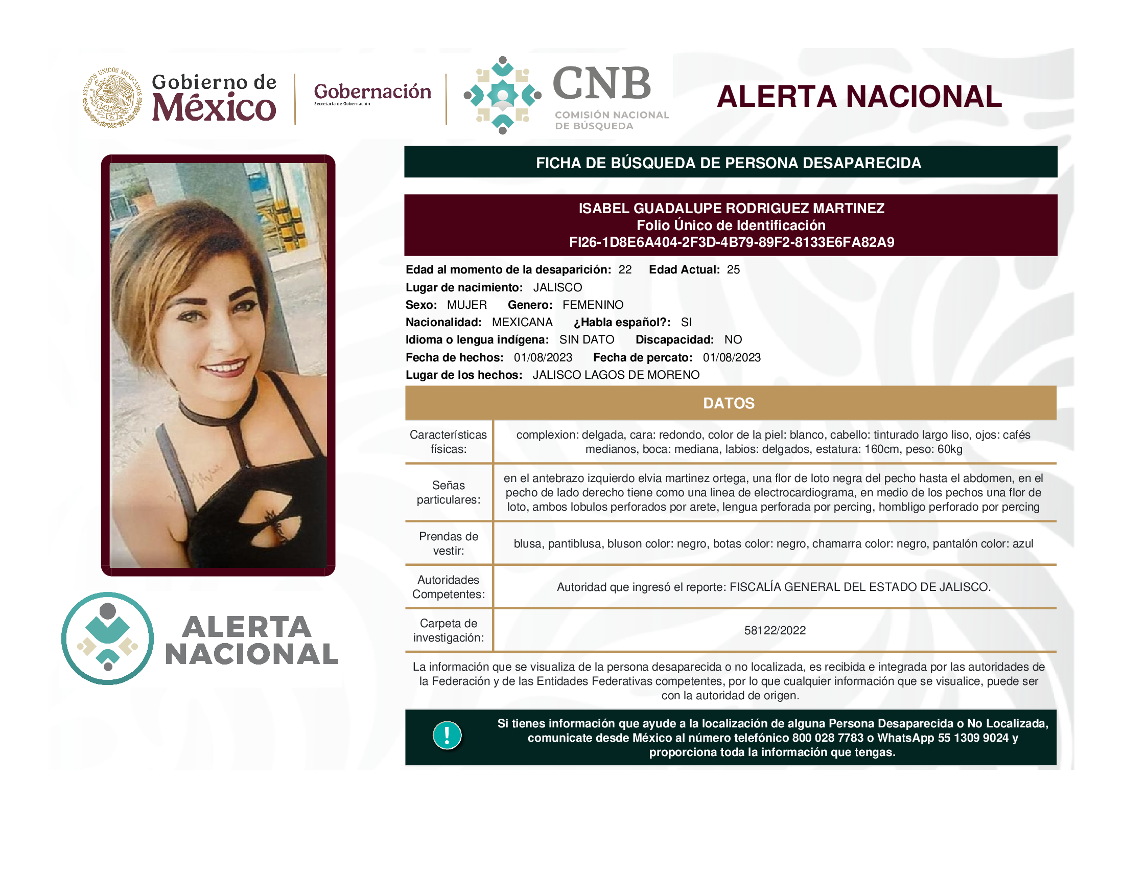 Isabel Guadalupe Rodríguez Martínez