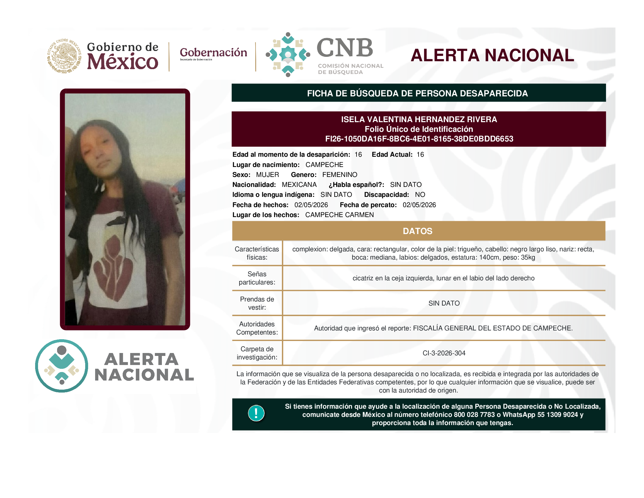 Isela Valentina Hernández Rivera