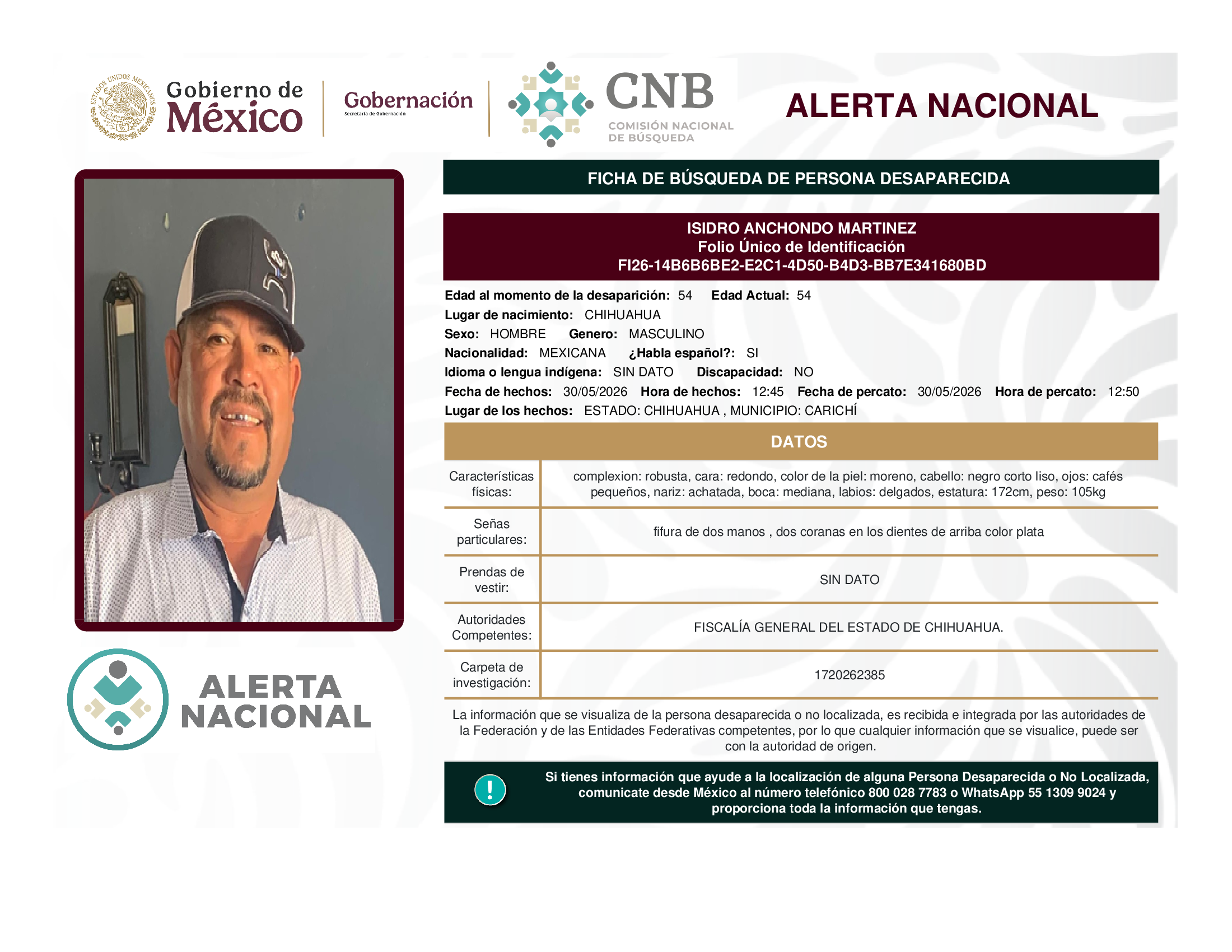 Isidro Anchondo Martínez