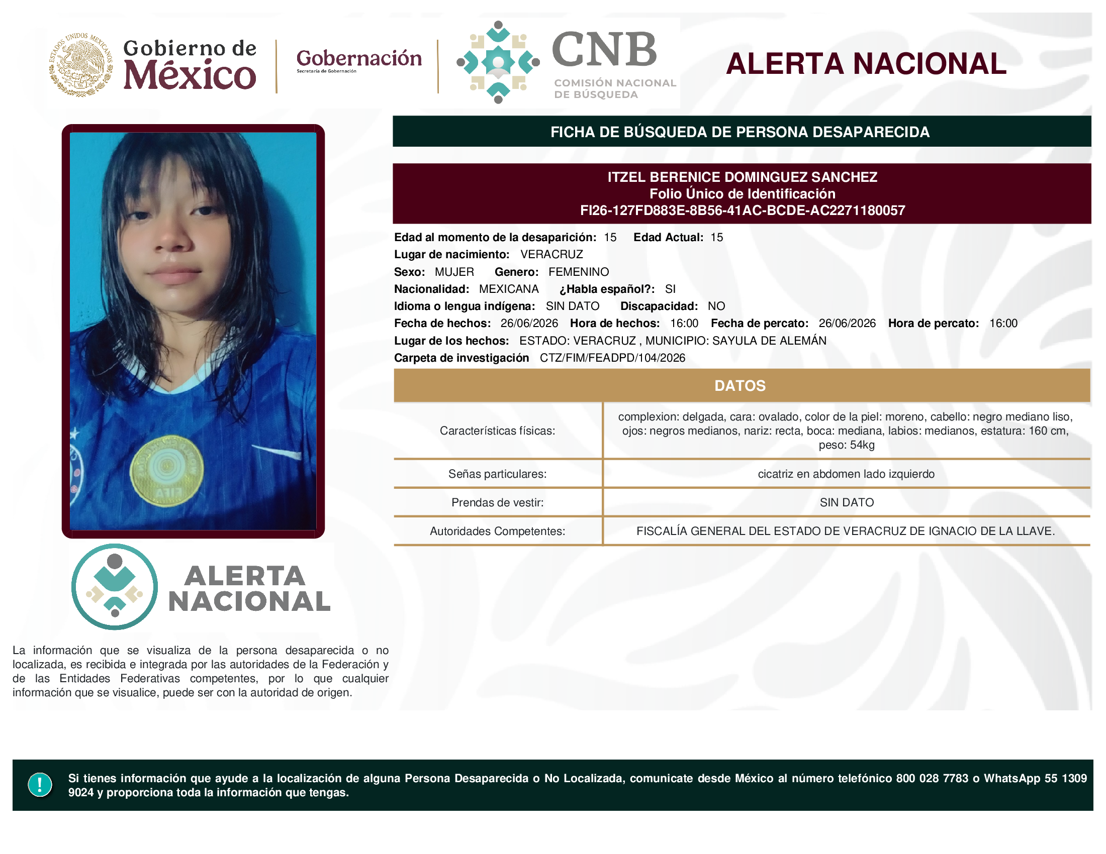 Itzel Berenice Domínguez Sánchez