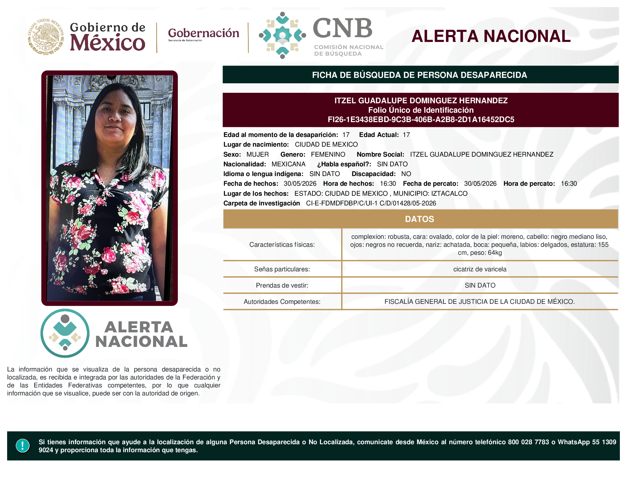 Itzel Guadalupe Domínguez Hernández