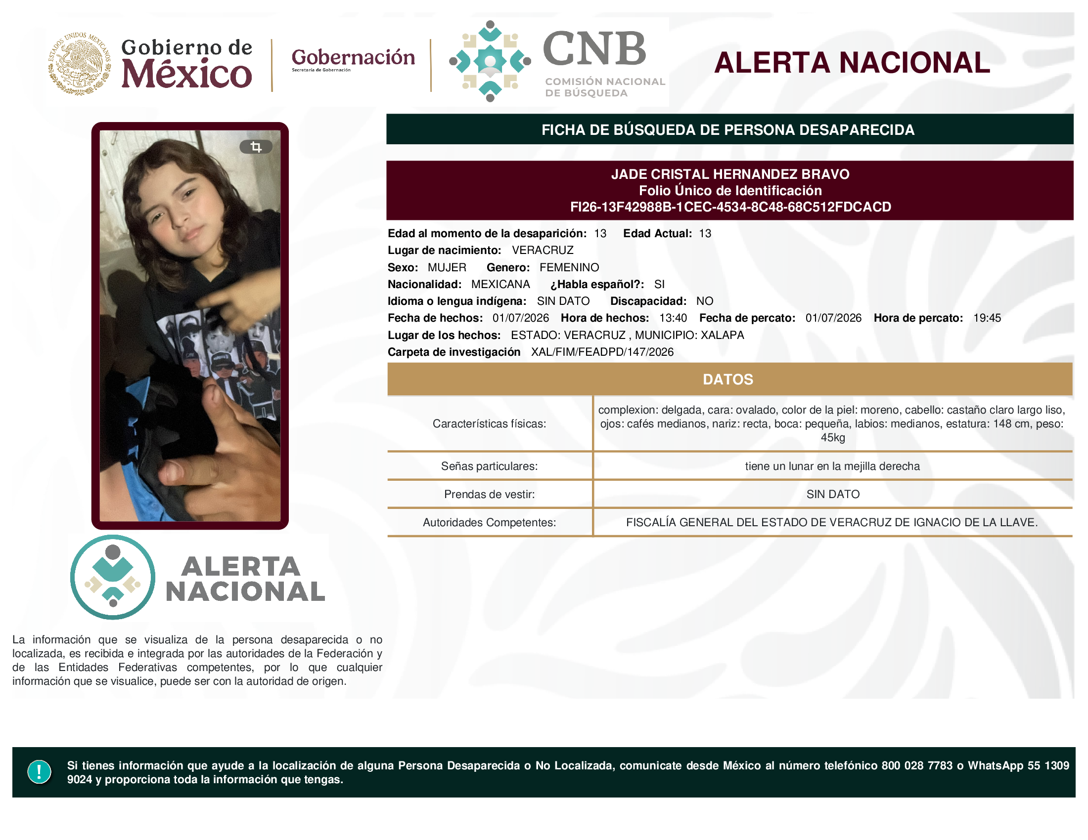 Jade Cristal Hernández Bravo