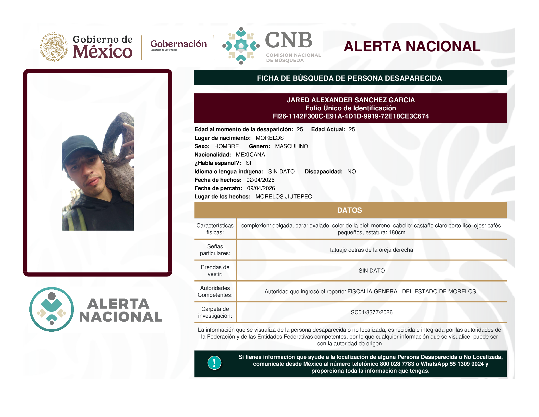 Jared Alexander Sánchez García