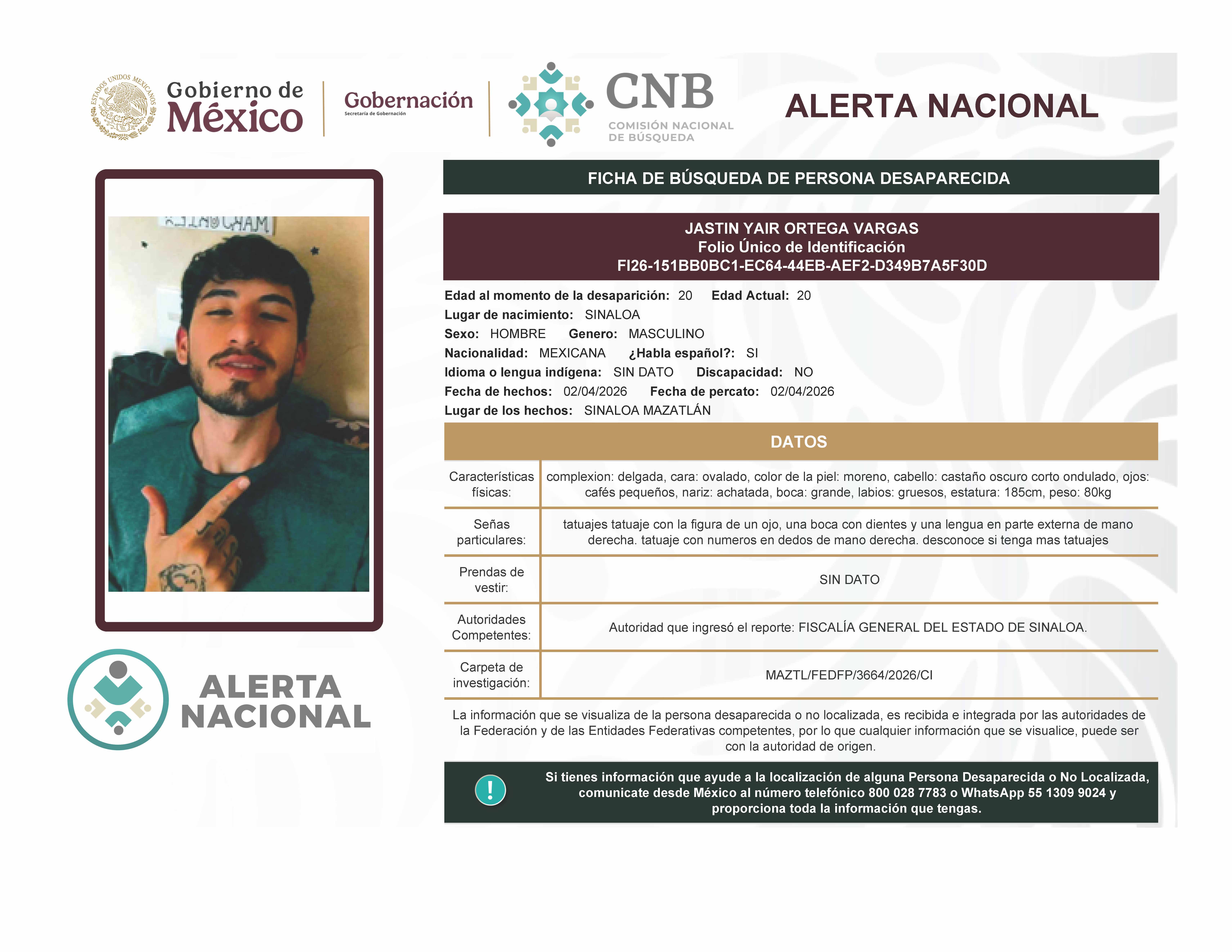Jastin Yair Ortega Vargas