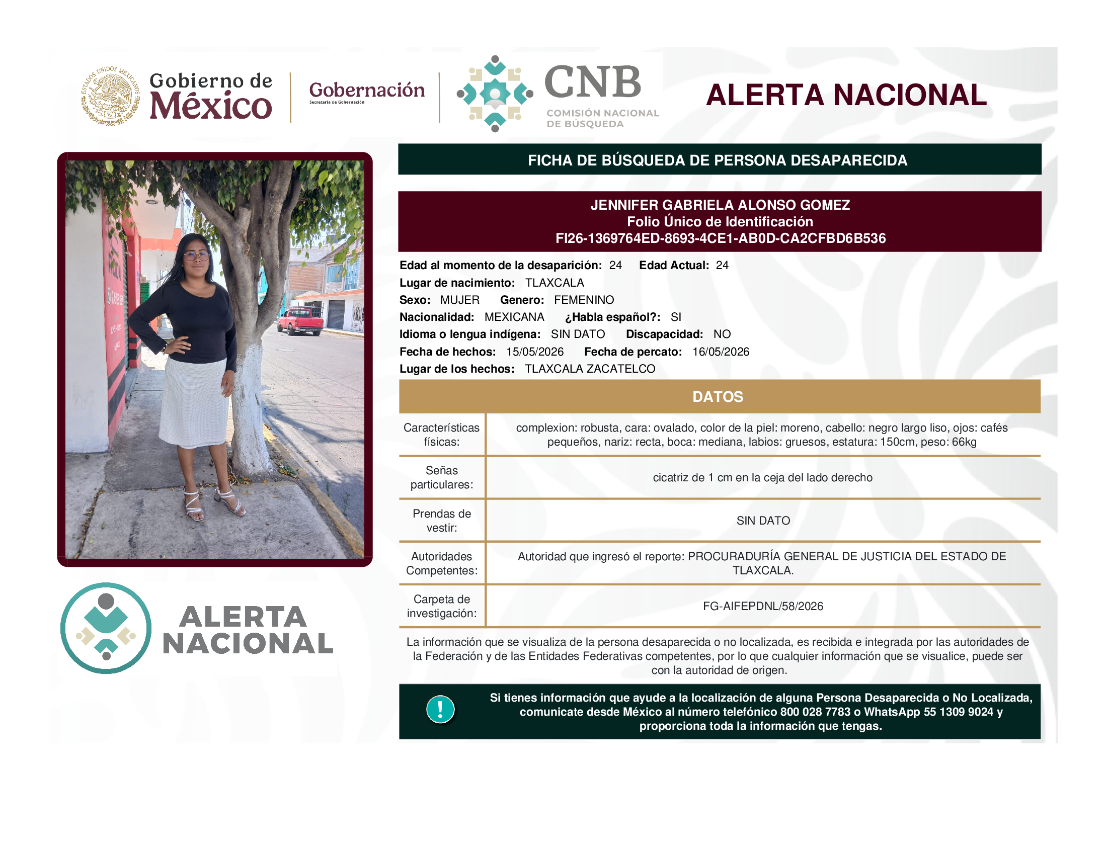 Jennifer Gabriela Alonso Gómez