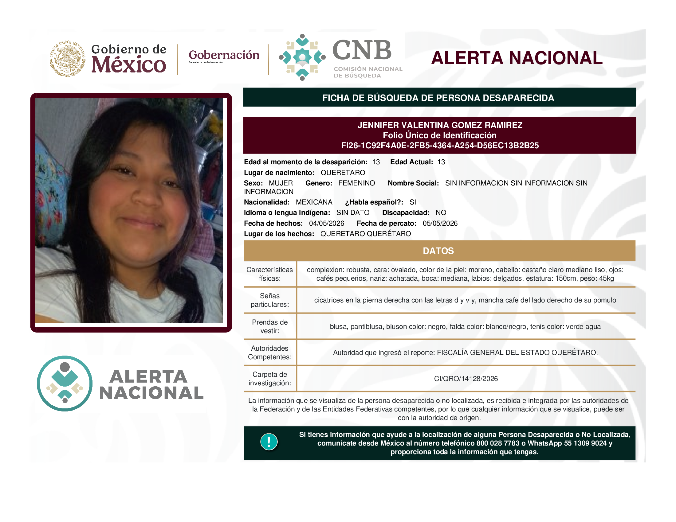 Jennifer Valentina Gómez Ramírez