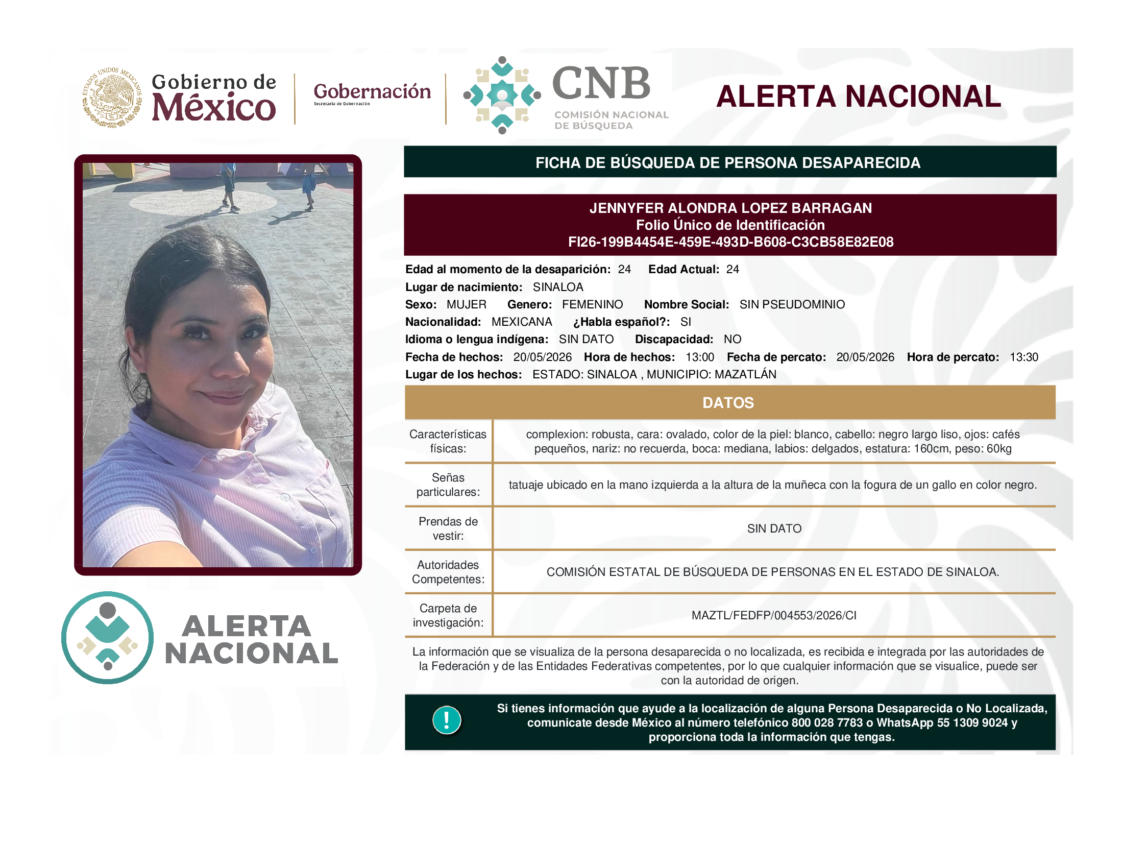 Jennyfer Alondra López Barragan