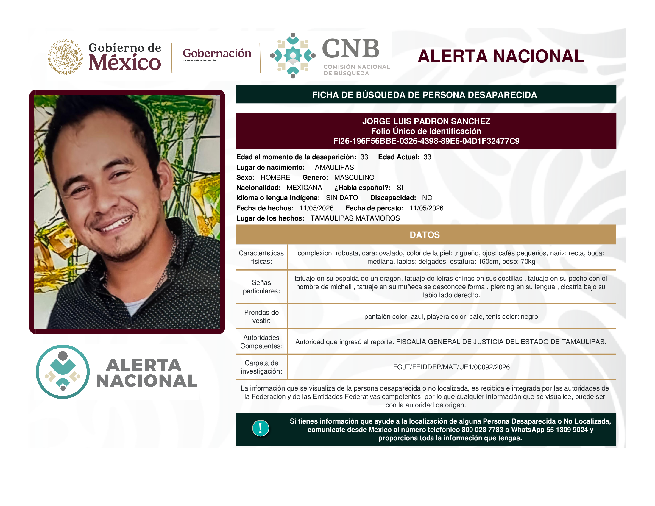 Jorge Luis Padron Sánchez