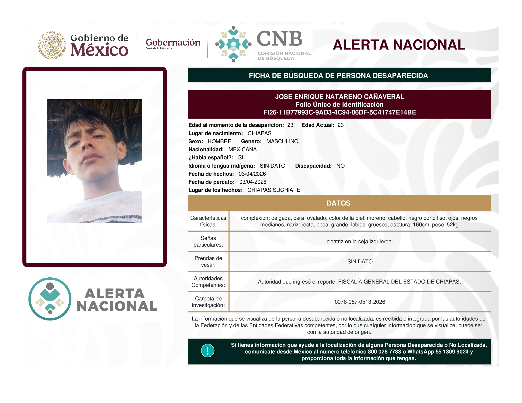 José Enrique Natareno Cañaveral