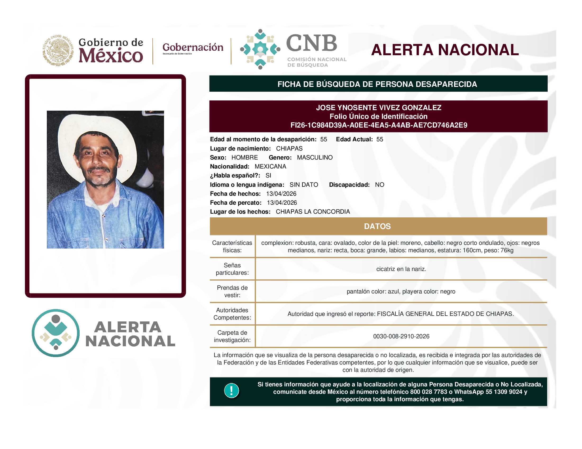 José Ynosente Vivez González