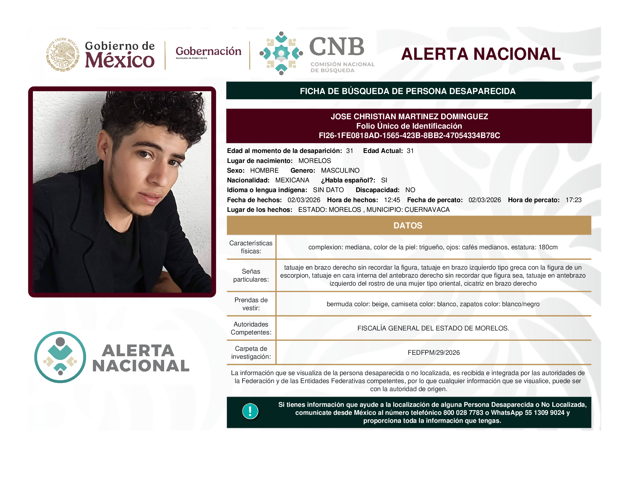 José Christian Martínez Domínguez