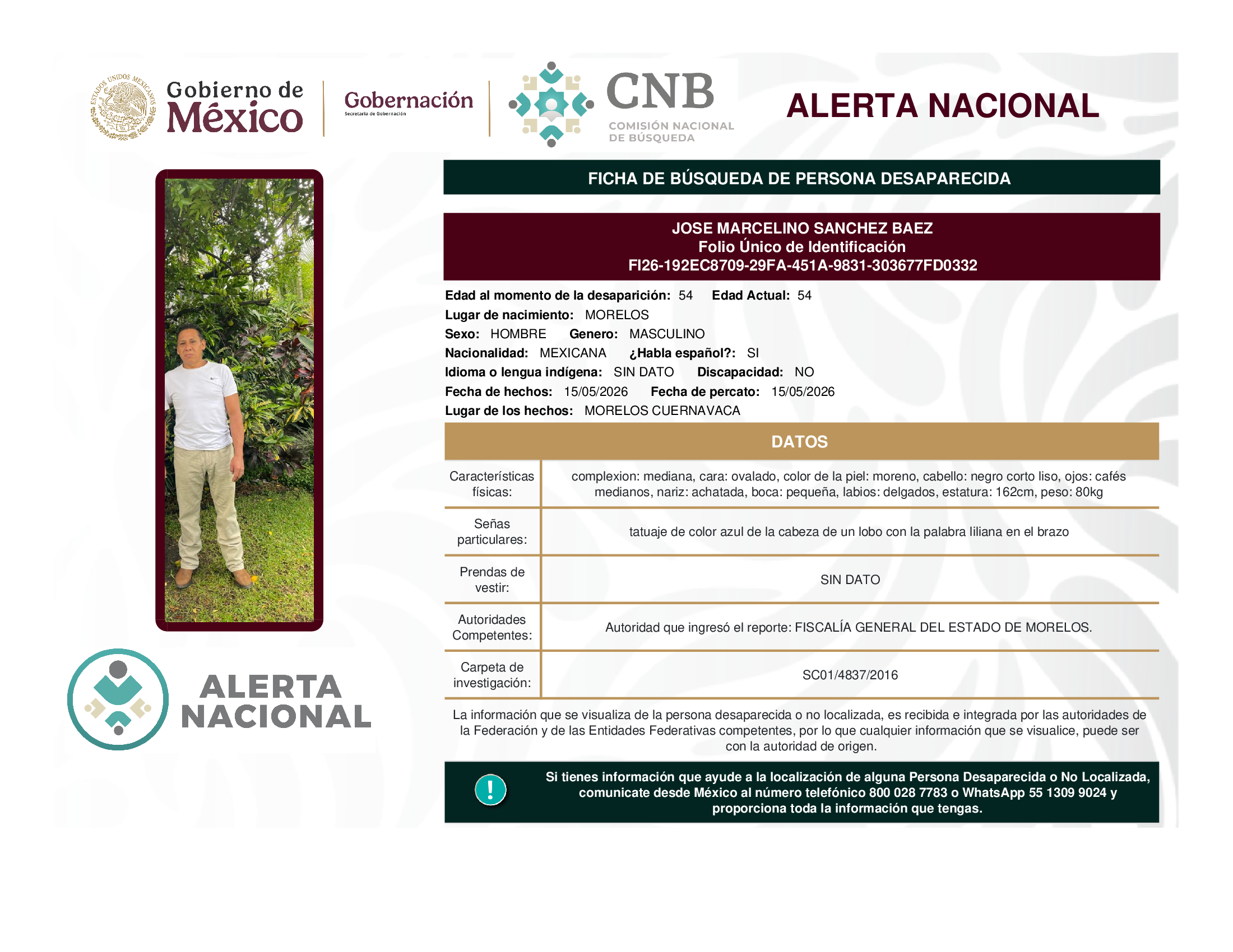 José Marcelino Sánchez Baez
