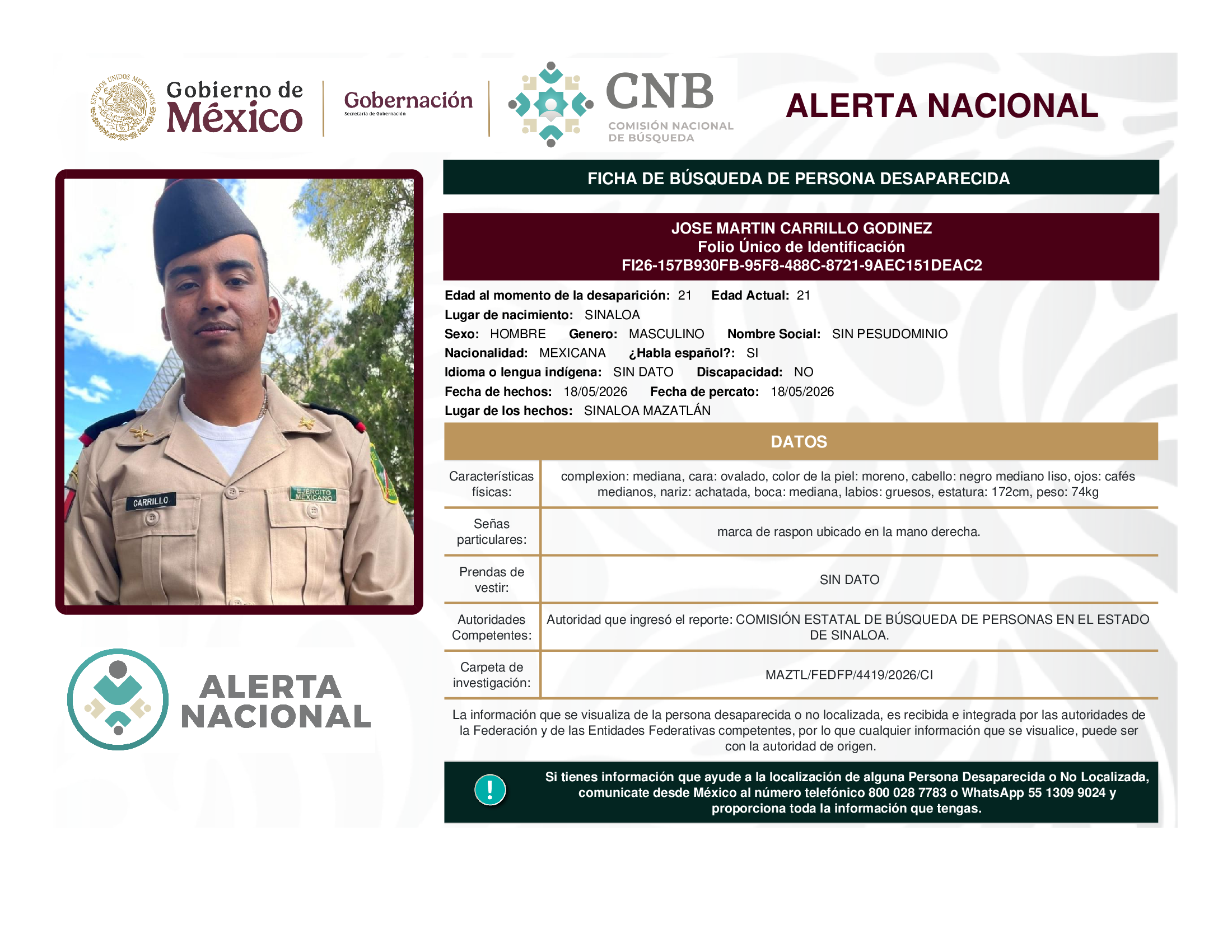 José Martín Carrillo Godinez