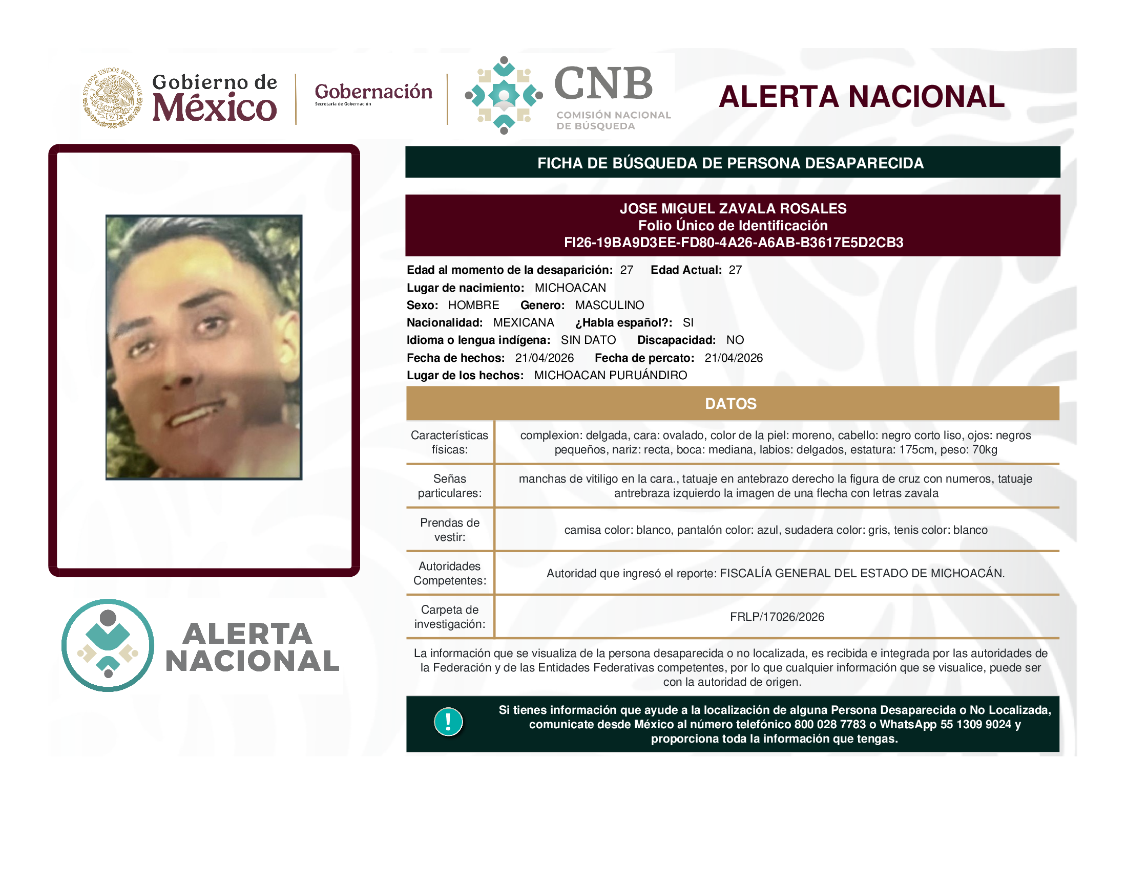 José Miguel Zavala Rosales