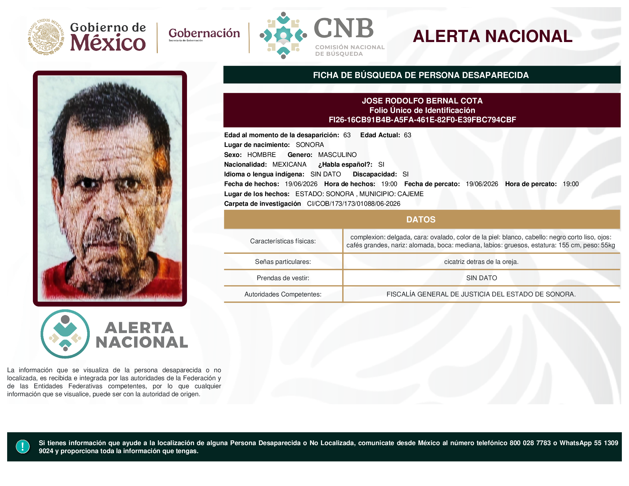 José Rodolfo Bernal Cota