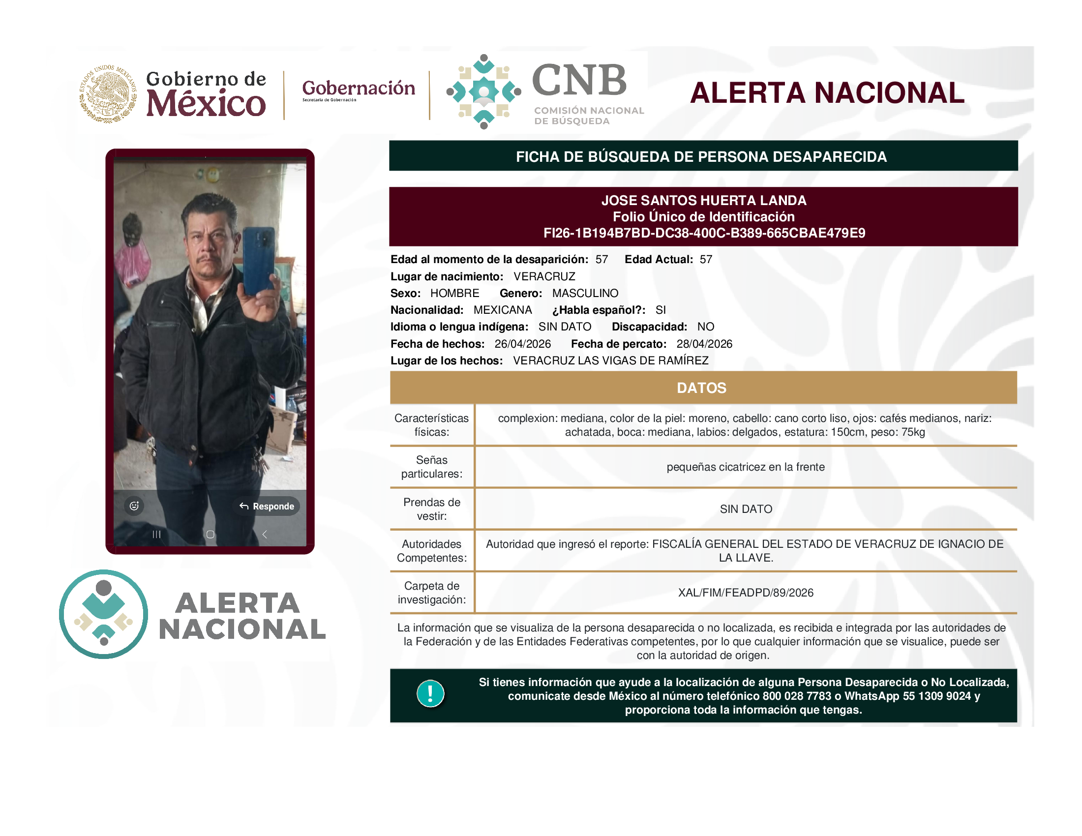 José Santos Huerta Landa