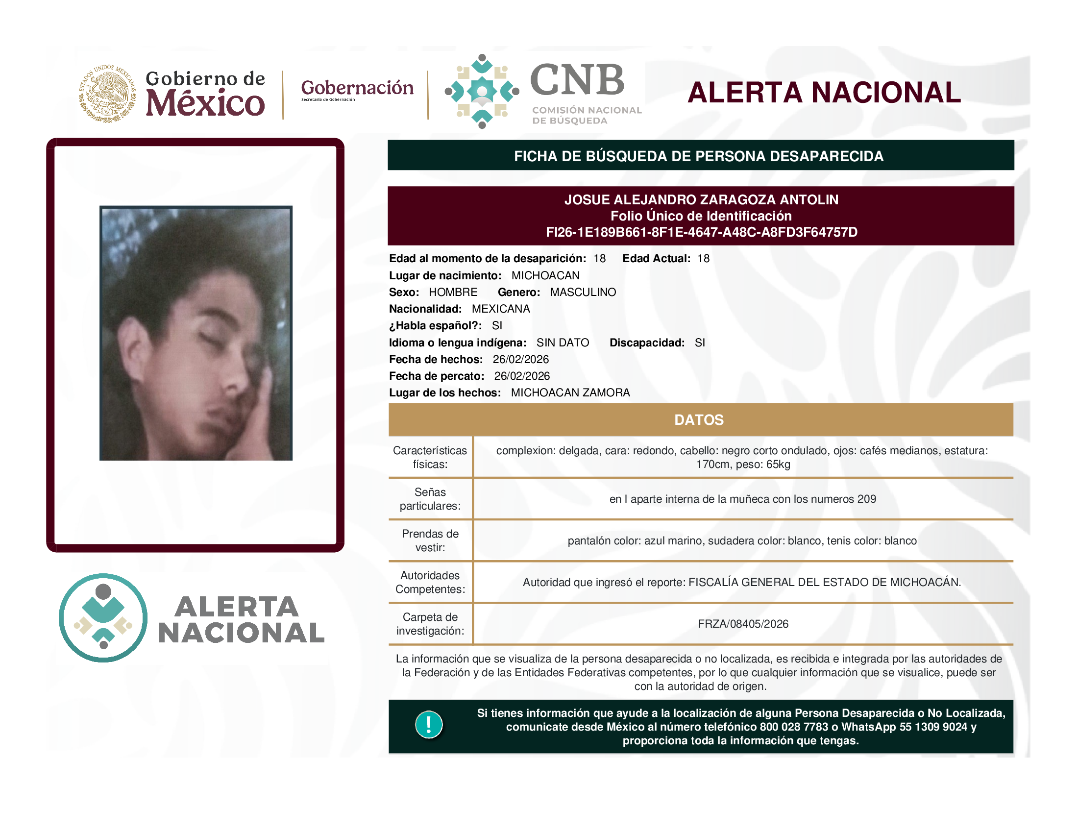 Josue Alejandro Zaragoza Antolin