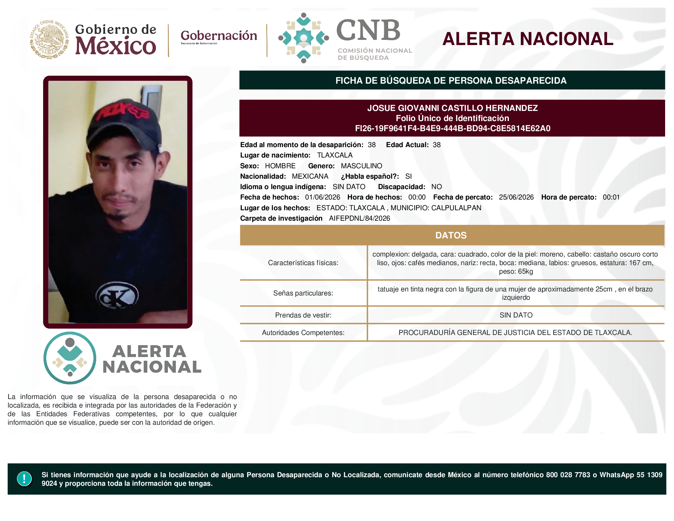 Josue Giovanni Castillo Hernández