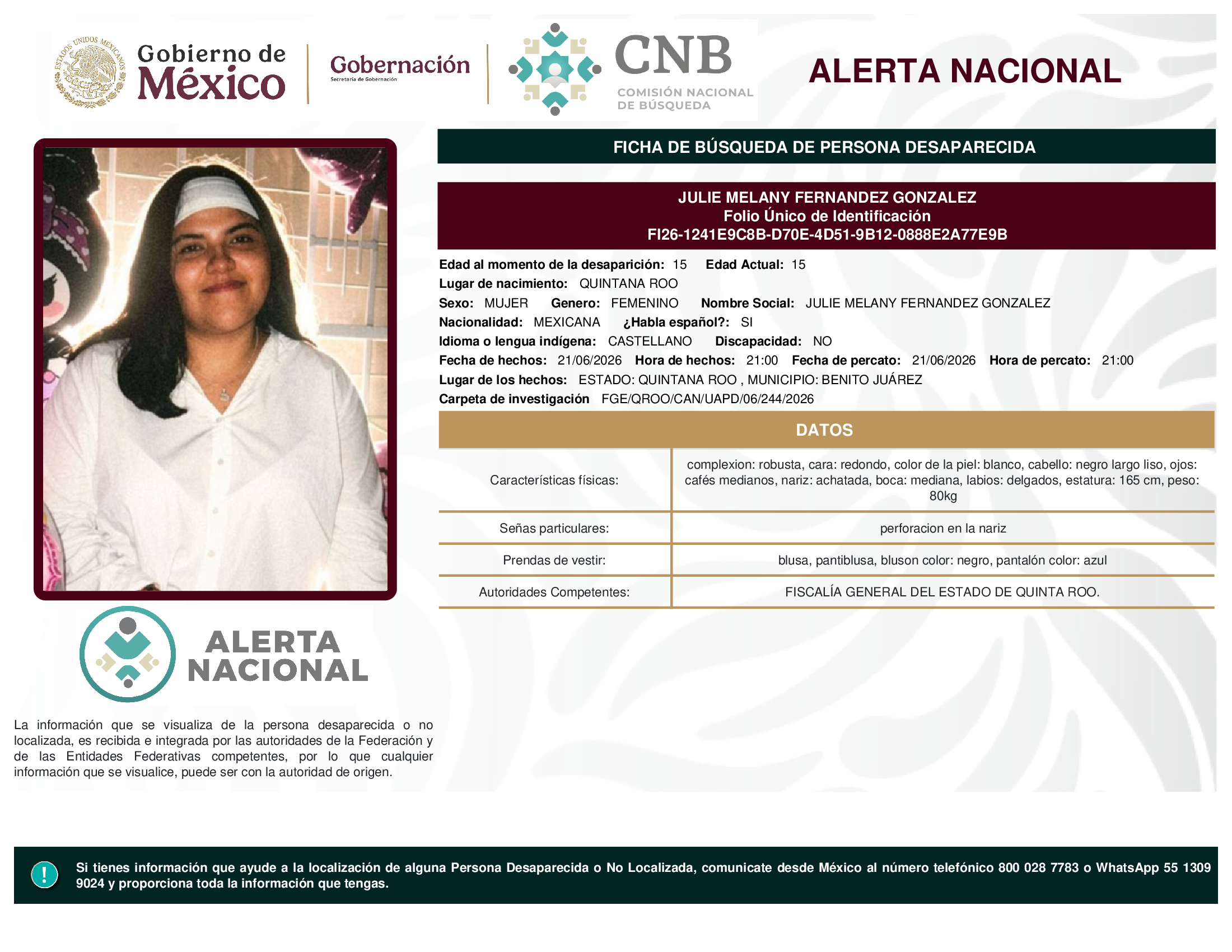 Julie Melany Fernández González