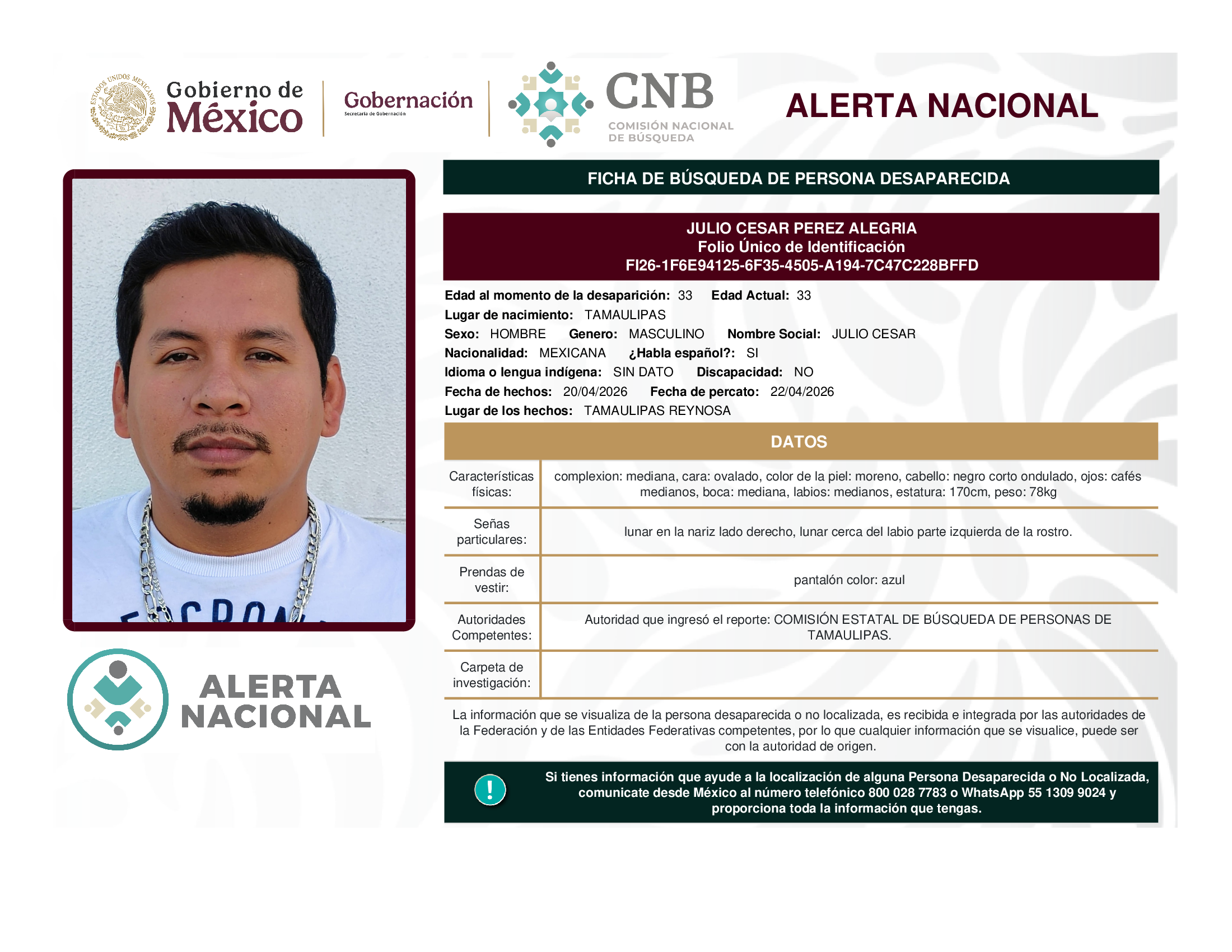 Julio César Pérez Alegria