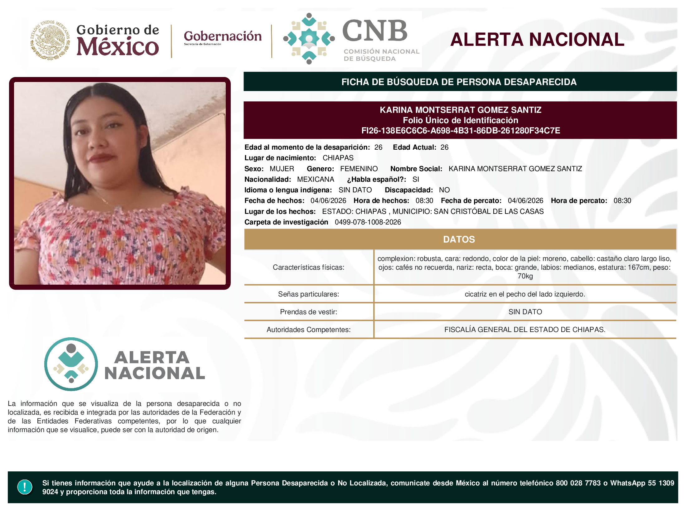 Karina Montserrat Gómez Santiz