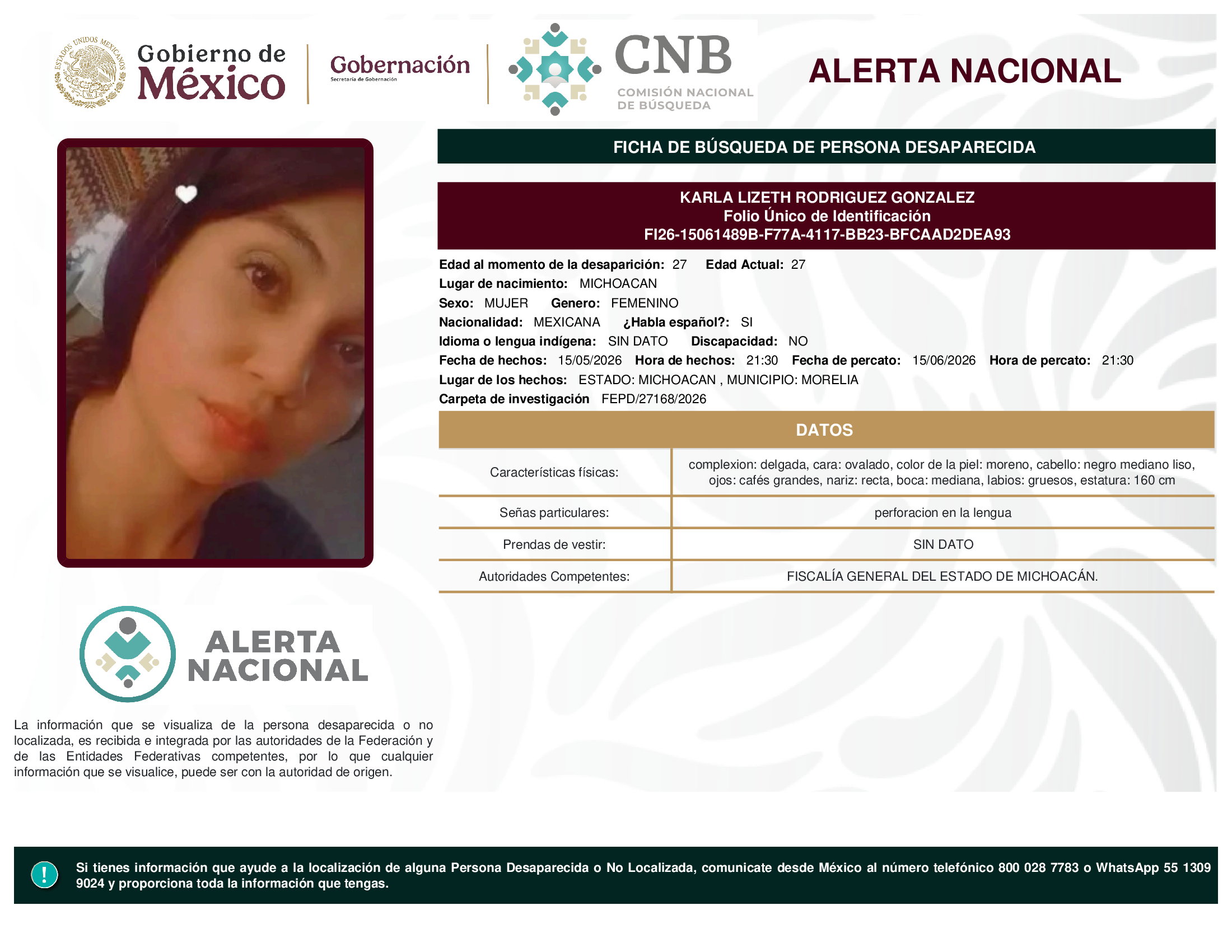 Karla Lizeth Rodríguez González
