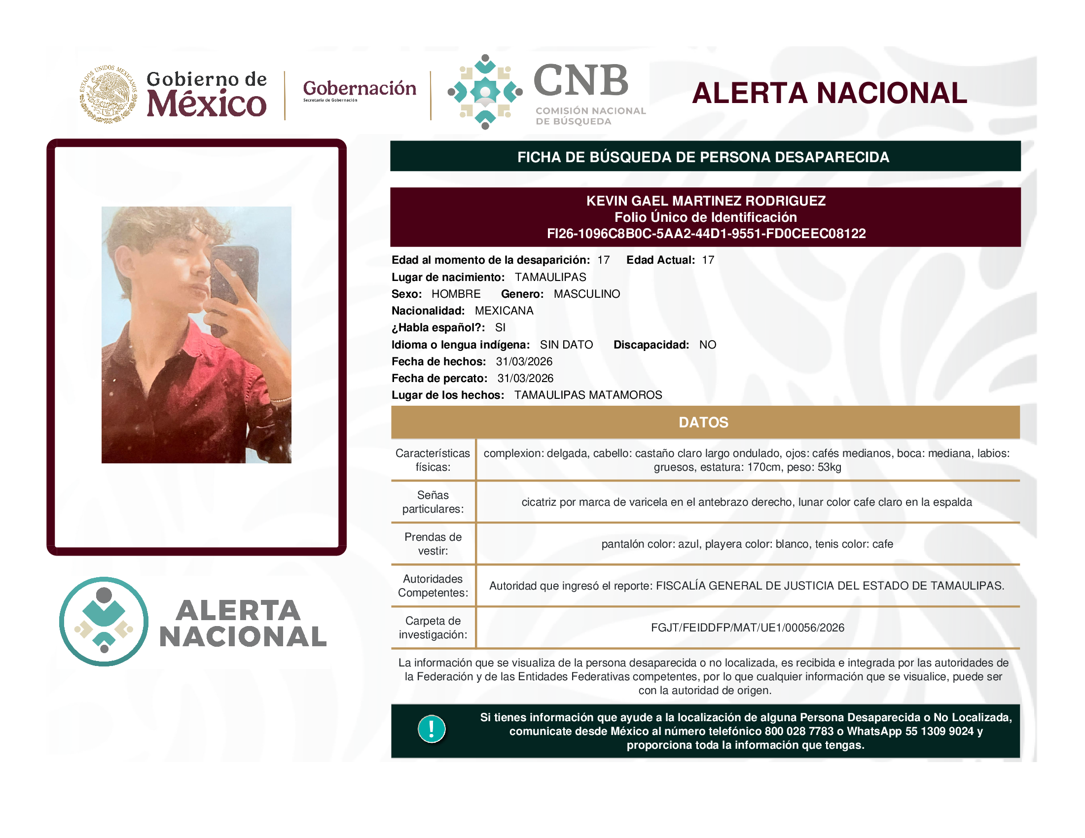 Kevin Gael Martínez Rodríguez