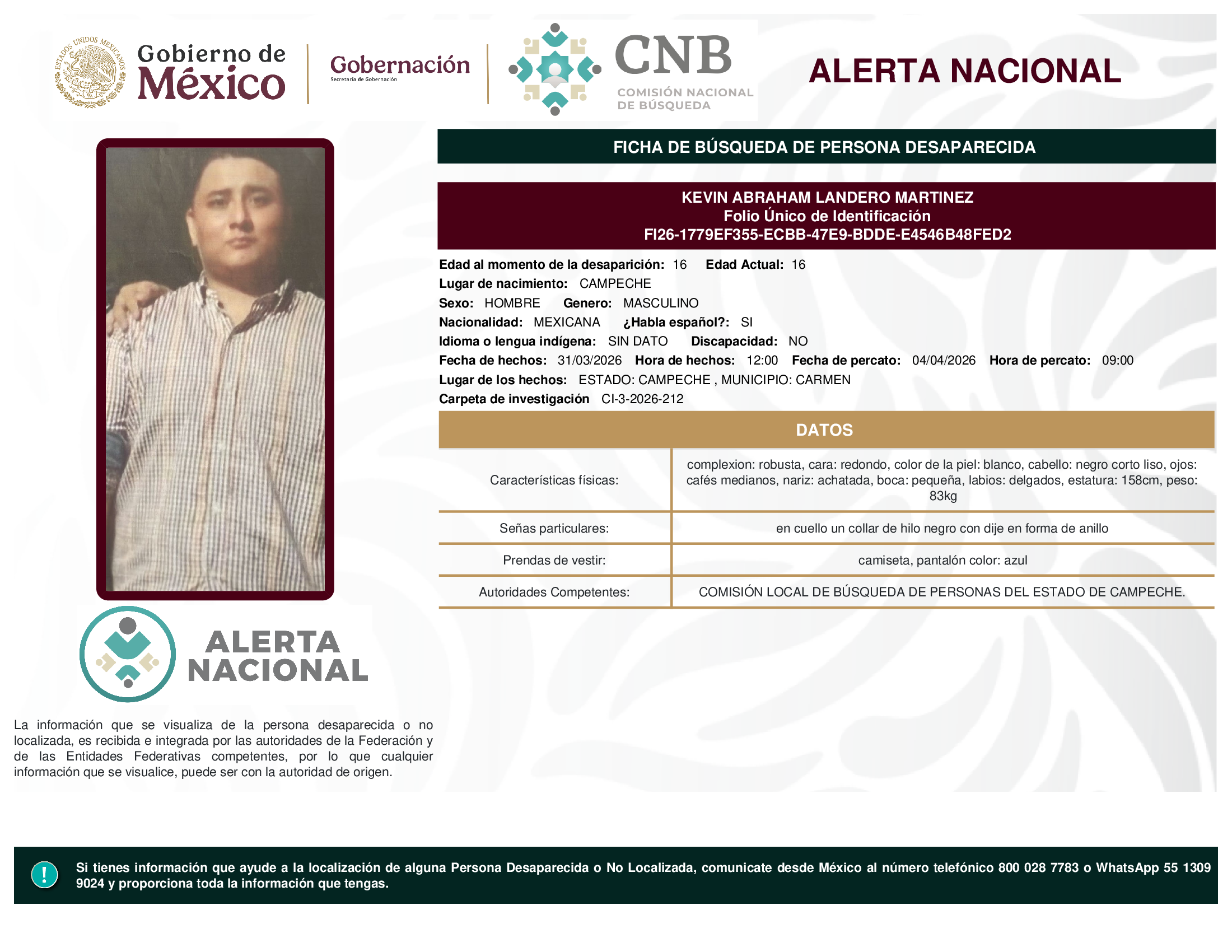 Kevin Abraham Landero Martínez
