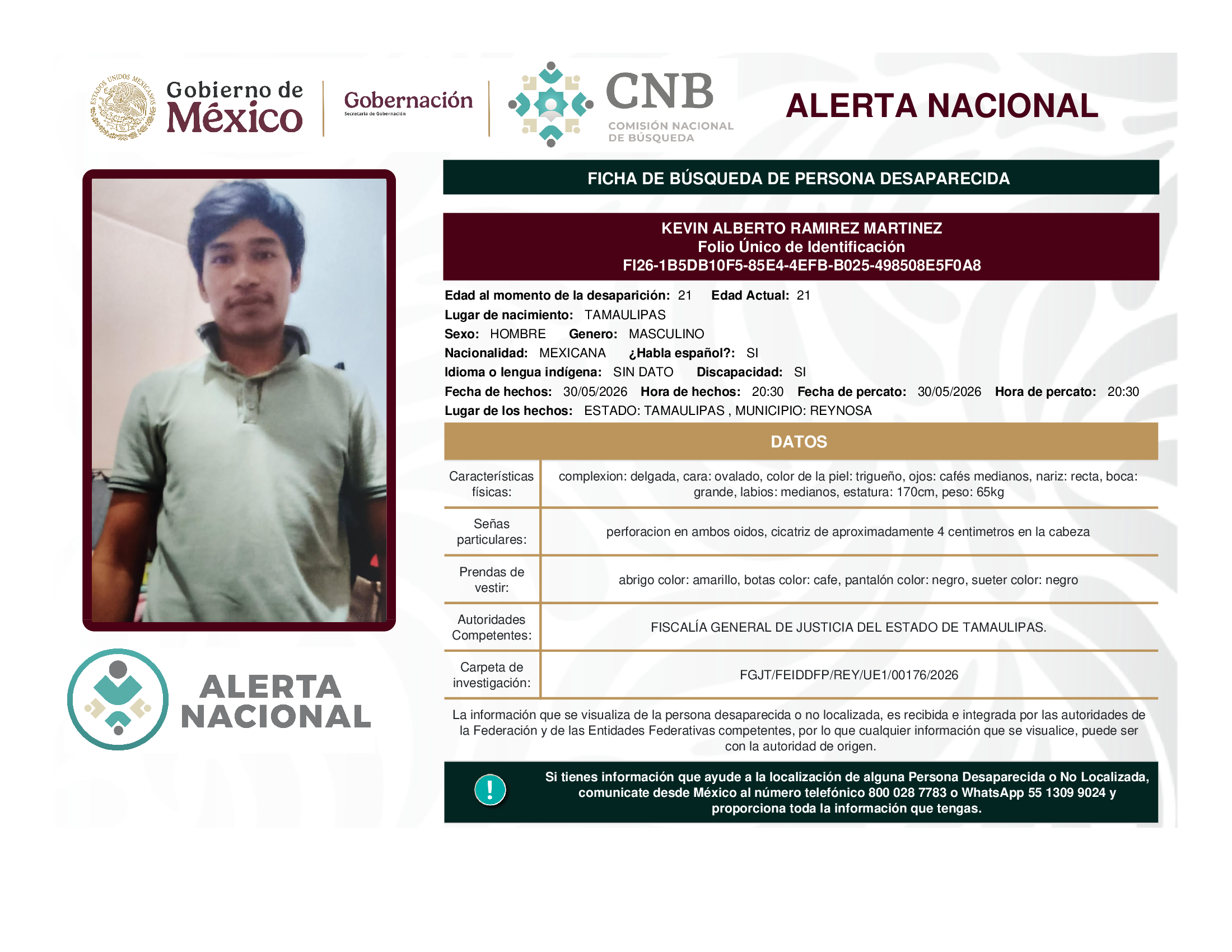 Kevin Alberto Ramírez Martínez