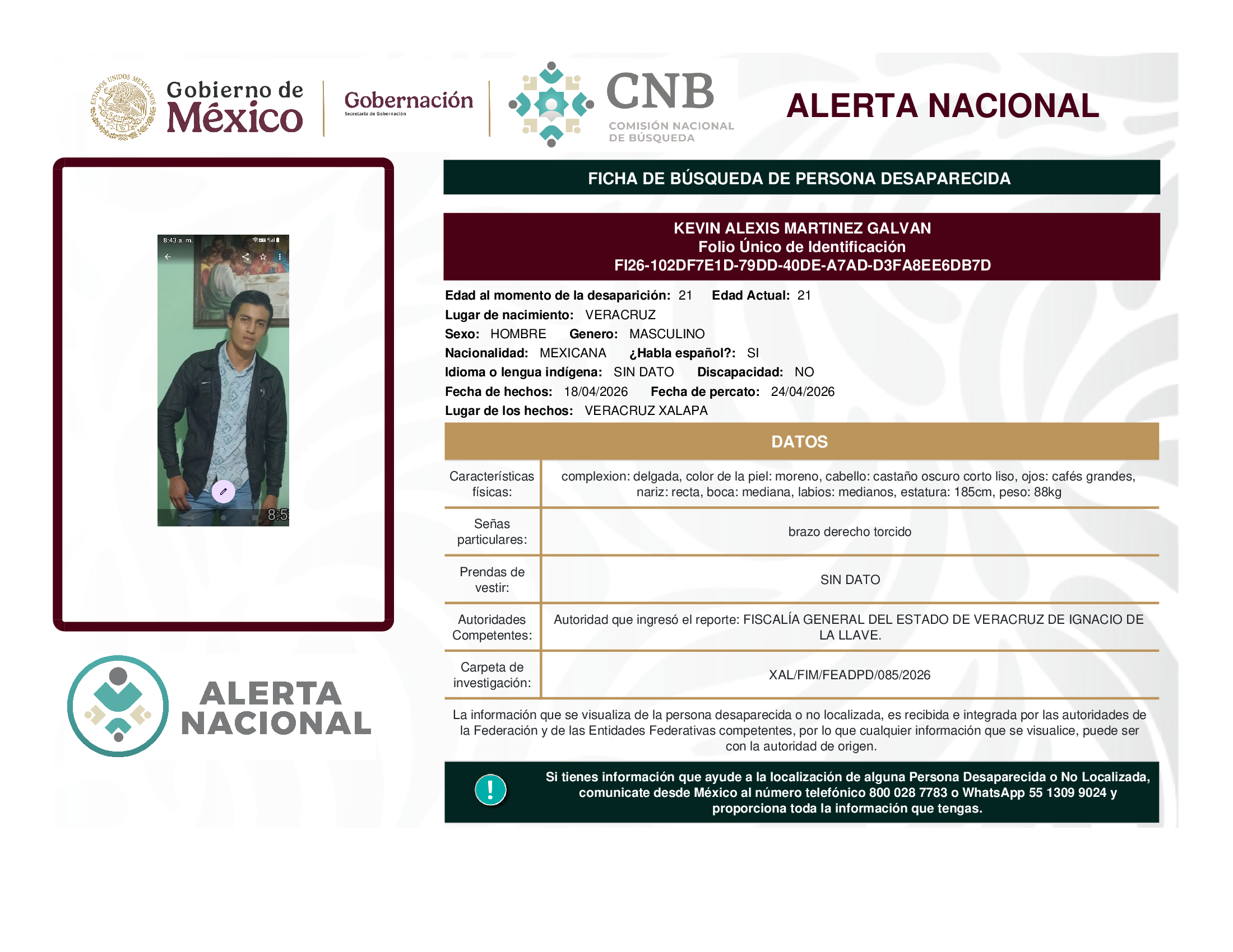 Kevin Alexis Martínez Galvan