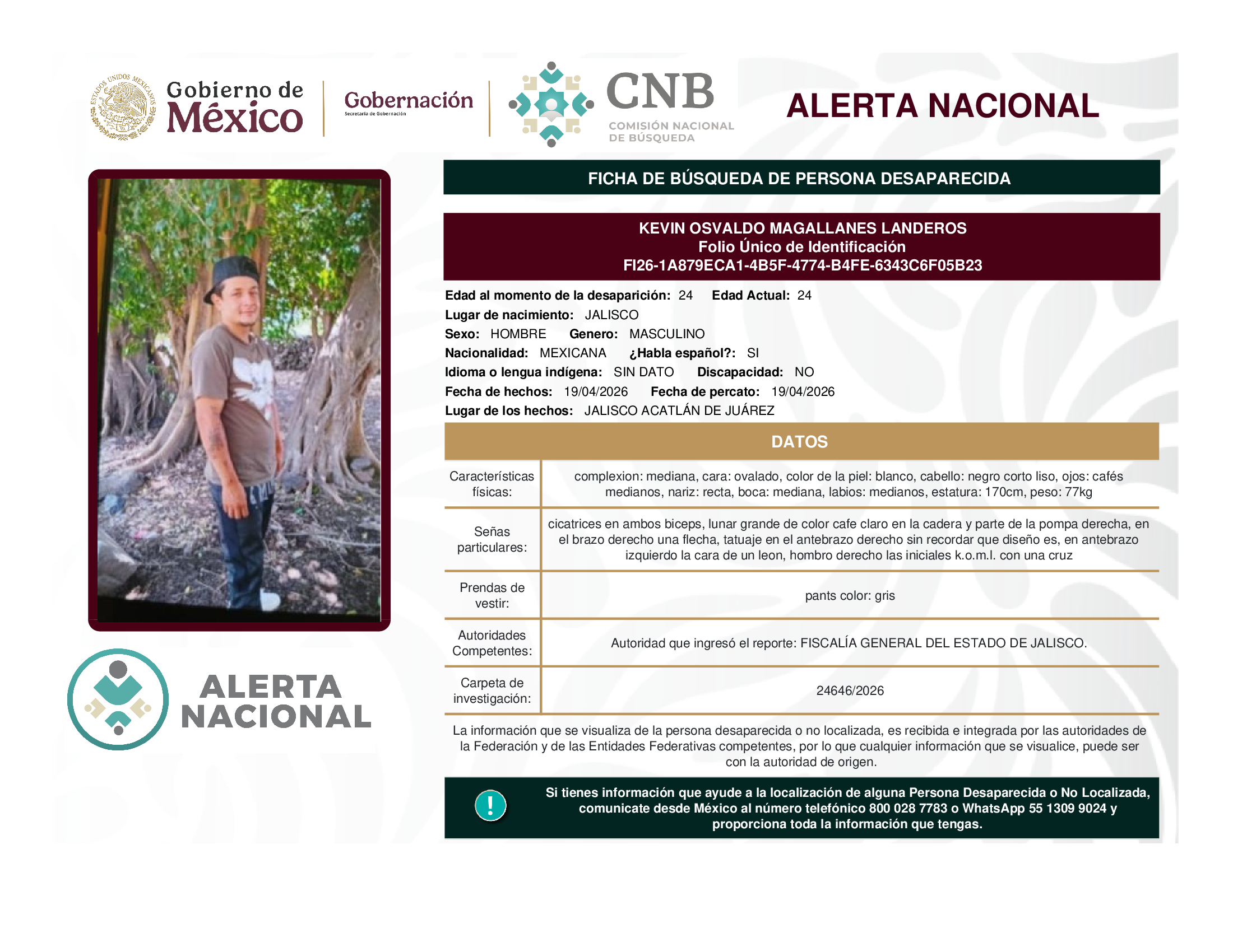 Kevin Osvaldo Magallanes Landeros