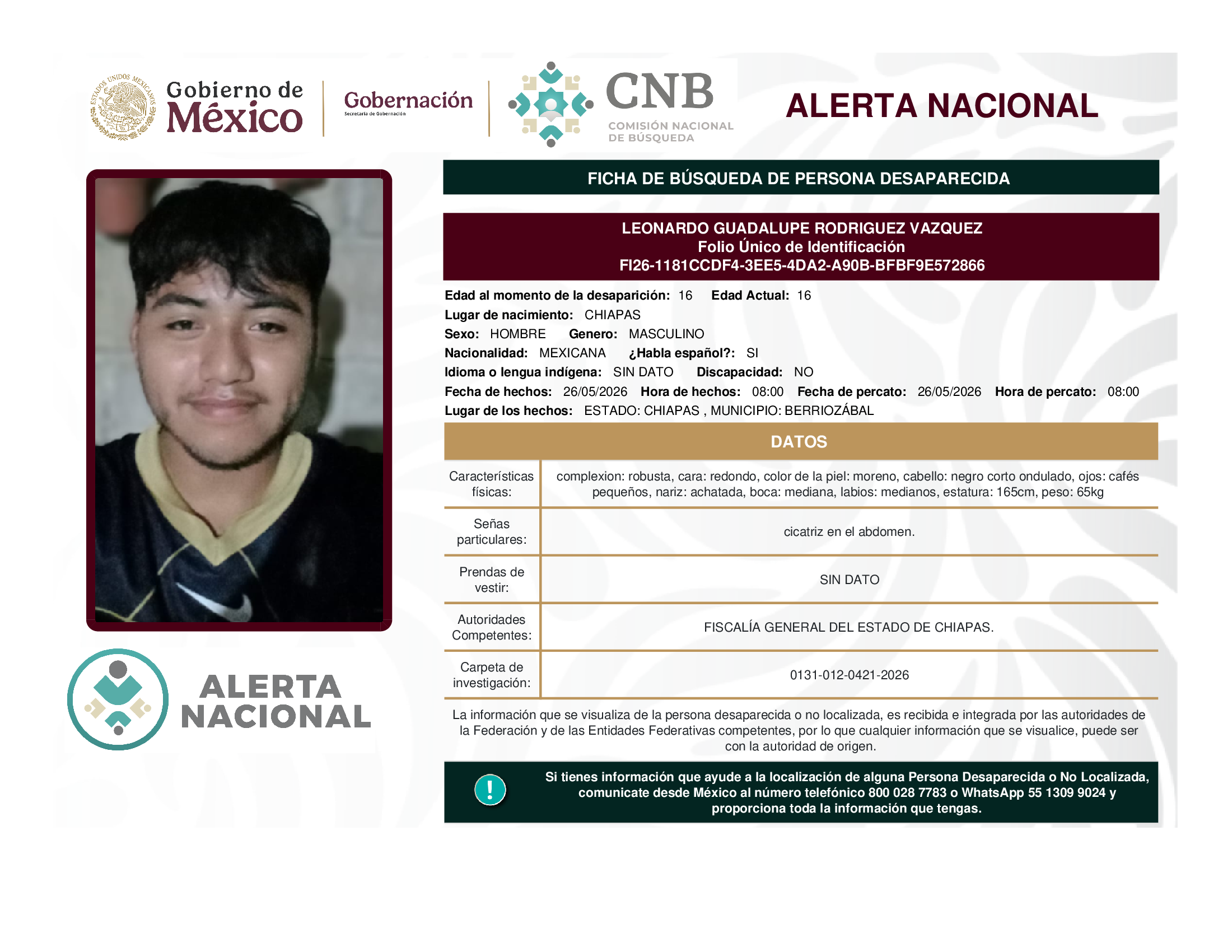 Leonardo Guadalupe Rodríguez Vázquez