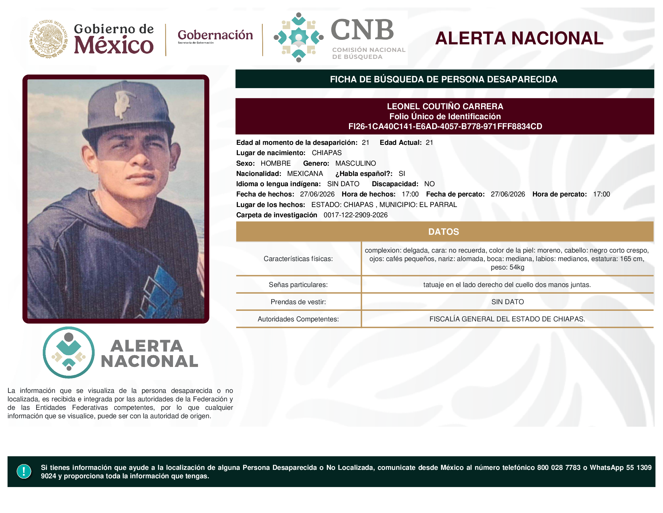 Leonel Coutiño Carrera