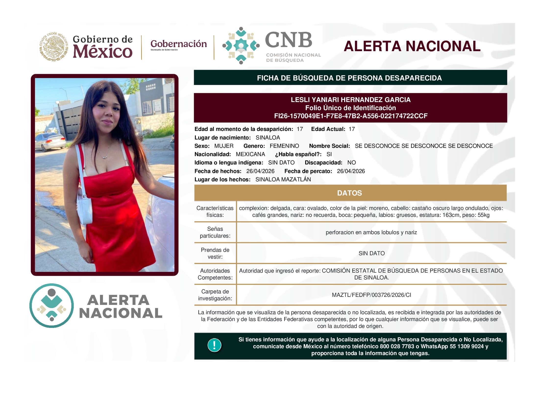 Lesli Yaniari Hernández García