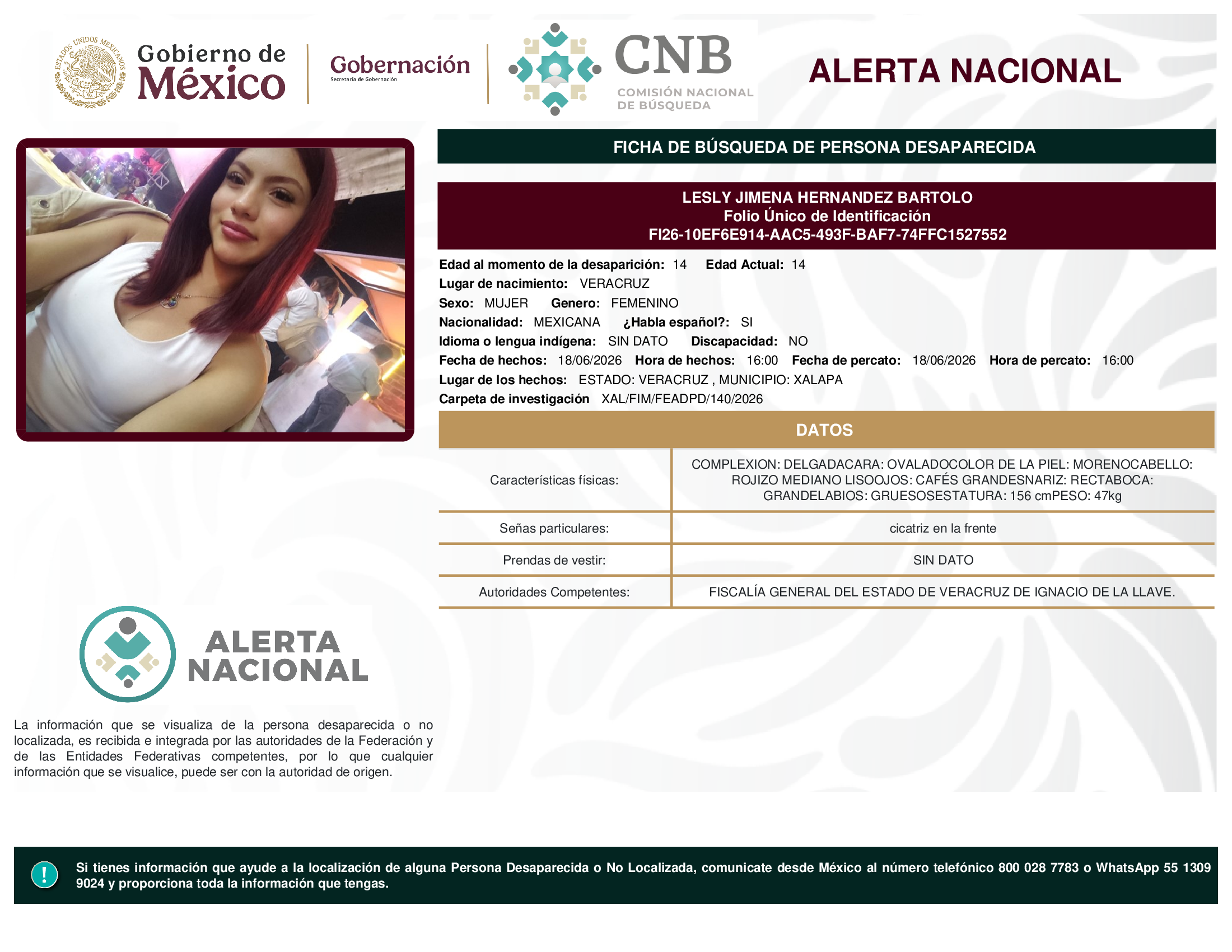 Lesly Jimena Hernández Bartolo