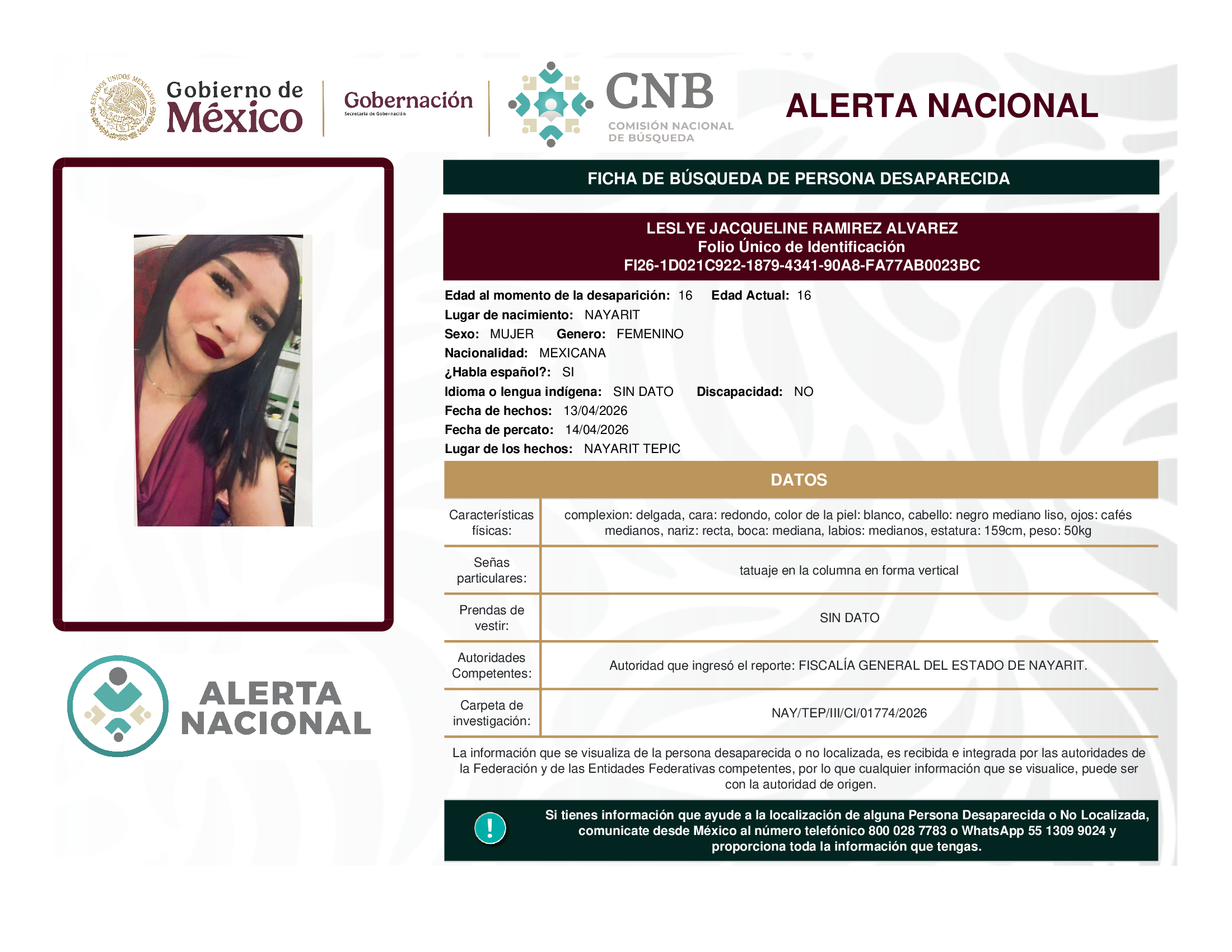 Leslye Jacqueline Ramírez Álvarez