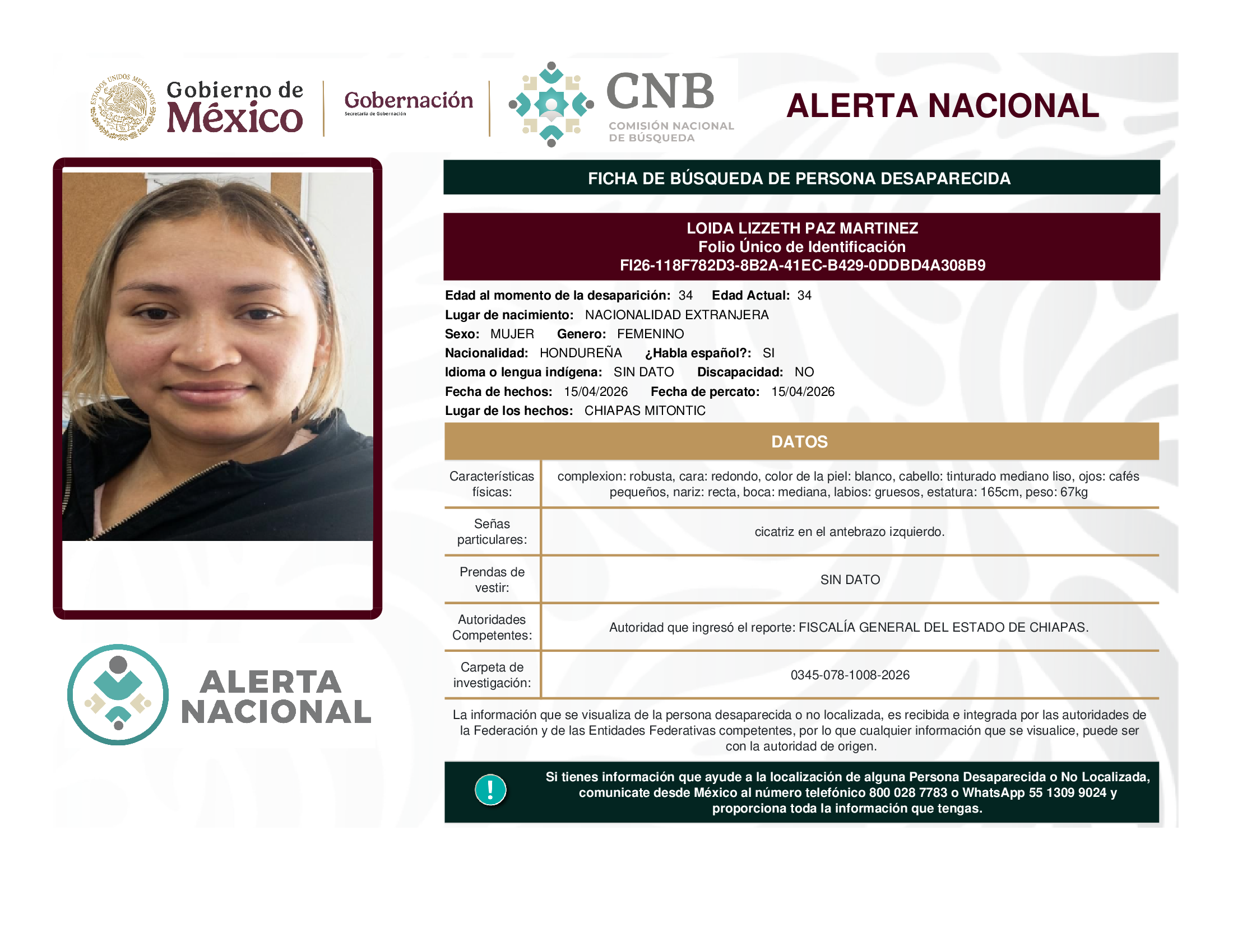 Loida Lizzeth Paz Martínez