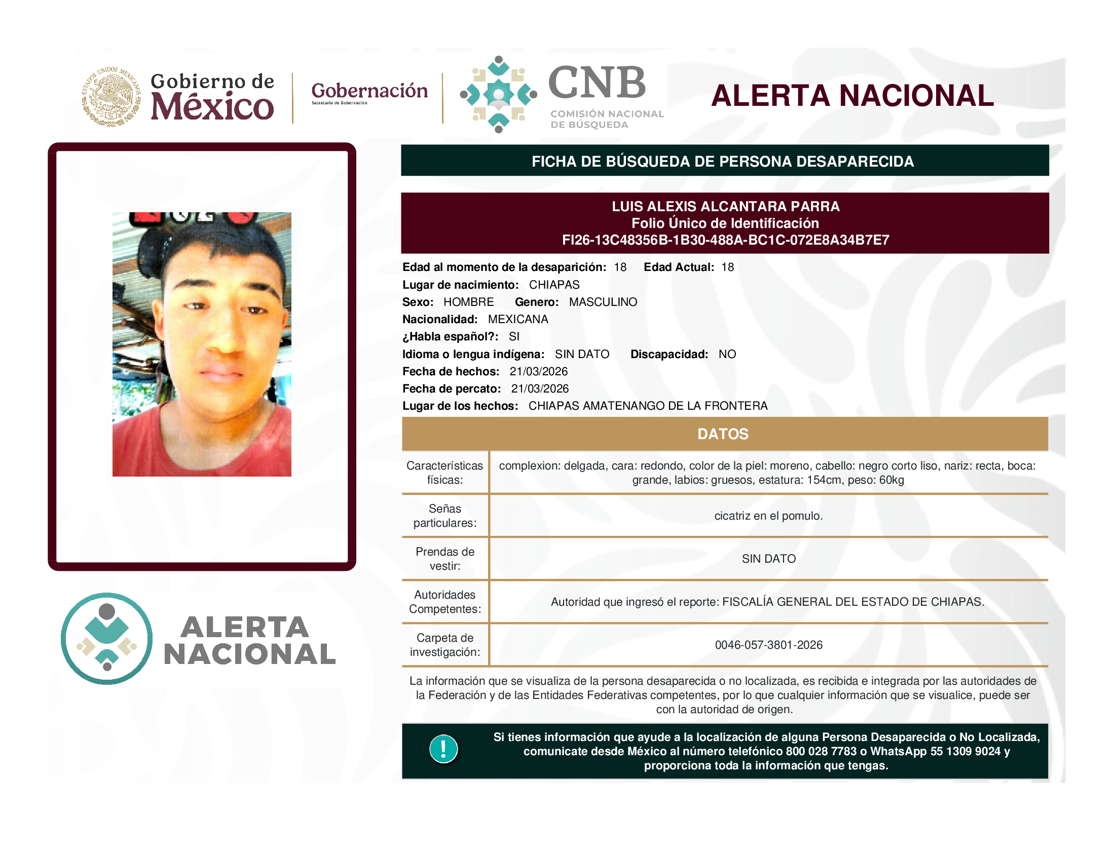 Luis Alexis Alcantara Parra