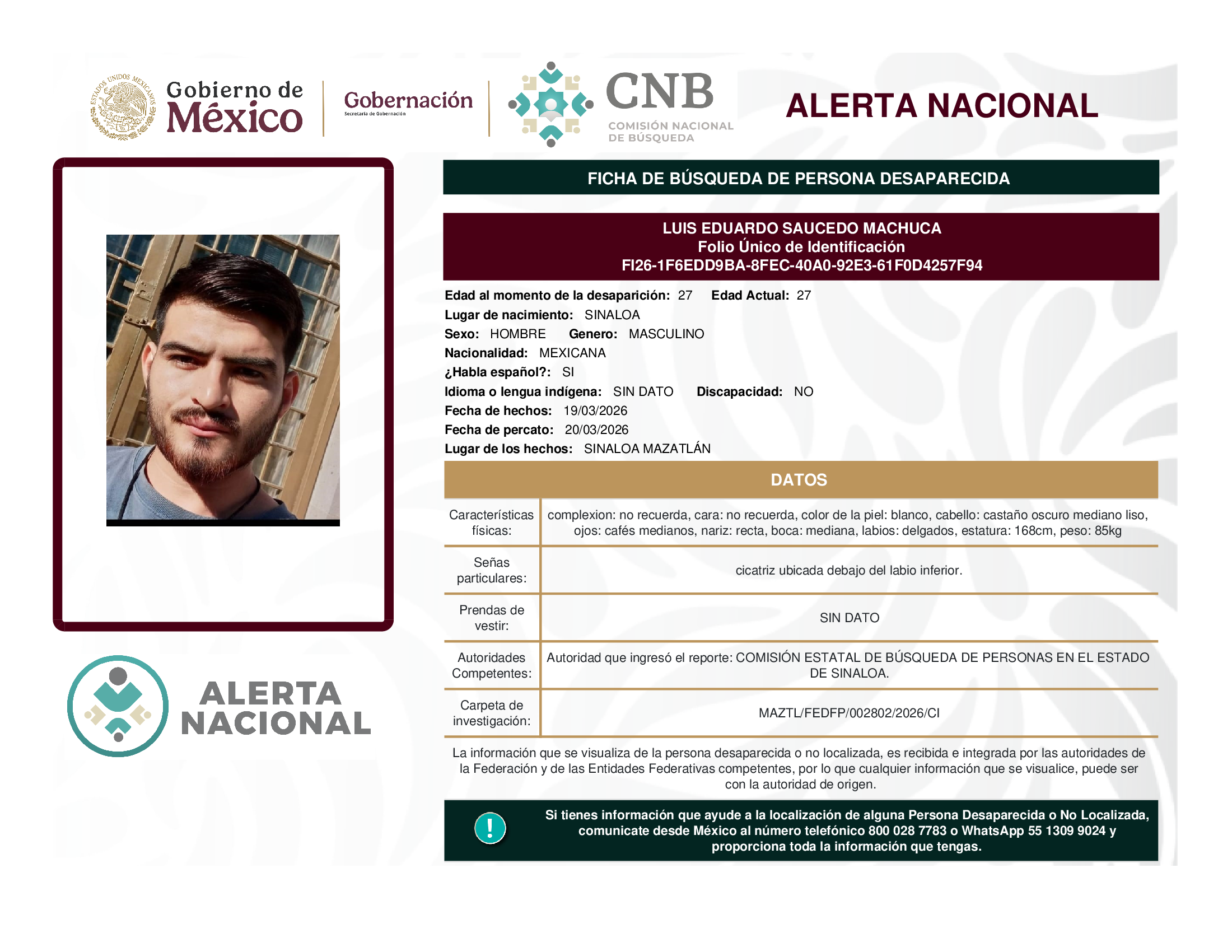 Luis Eduardo Saucedo Machuca